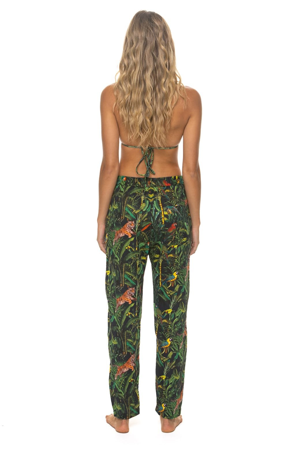 UNISEX COTTON LUXE POPLIN RELAXED PANT - VINTAGE BLACK // JUNGLE - Image 9