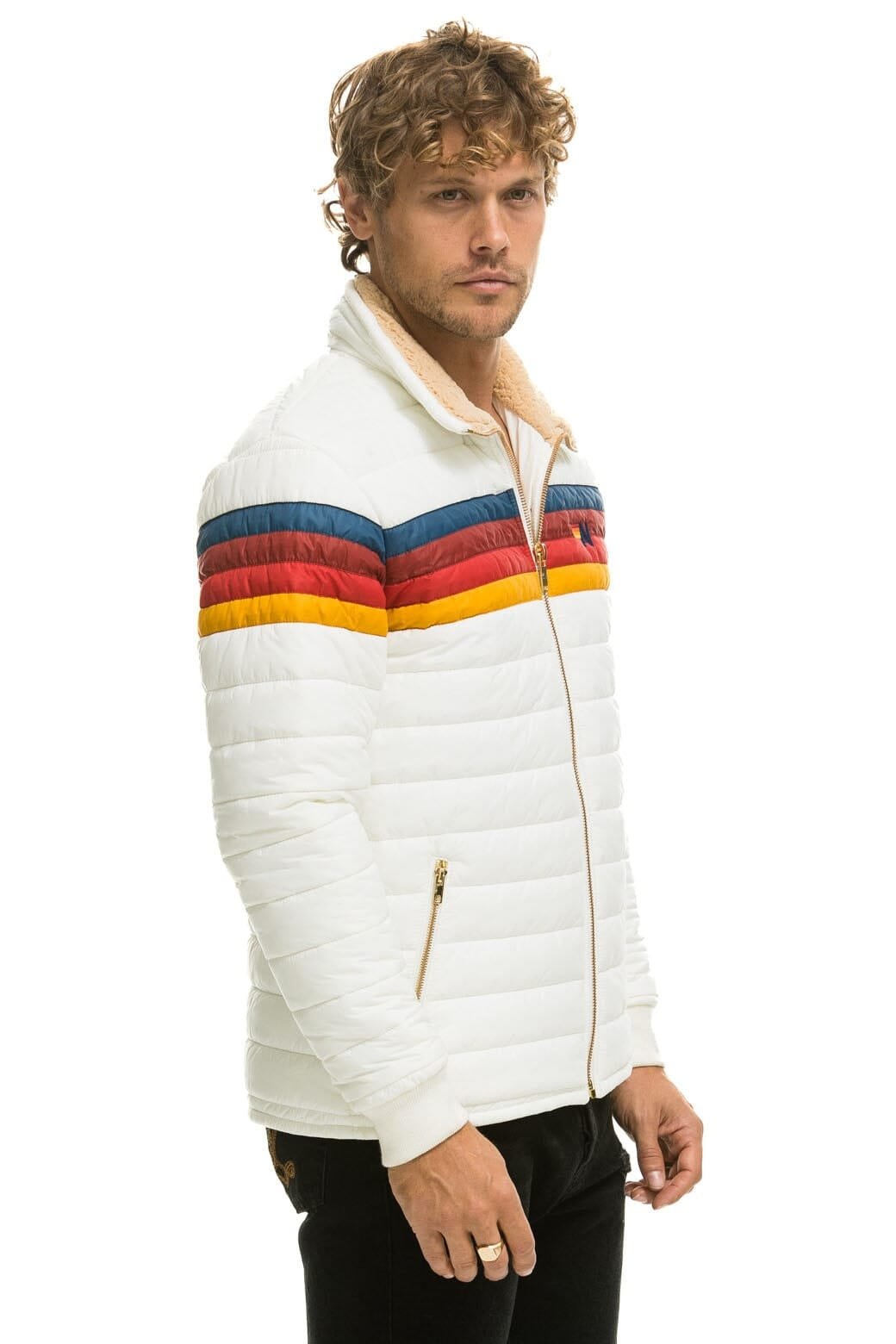 Alternative view of 4 STRIPE JACKET -  WHITE