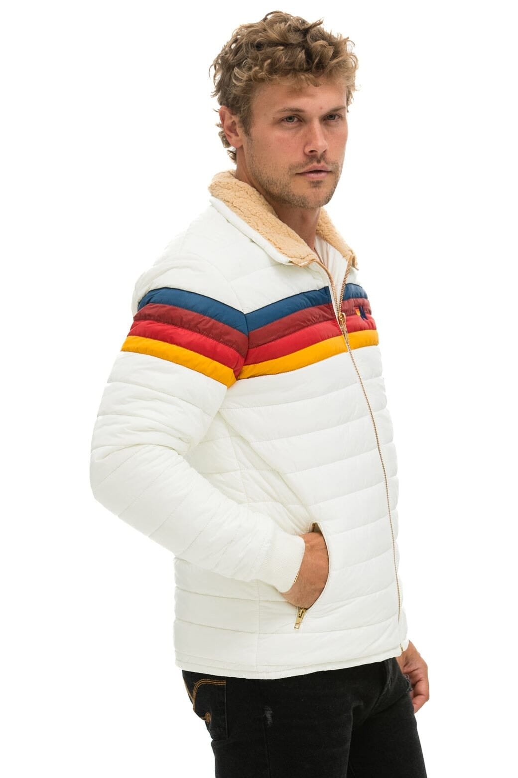 4 STRIPE JACKET - WHITE - 图片 3
