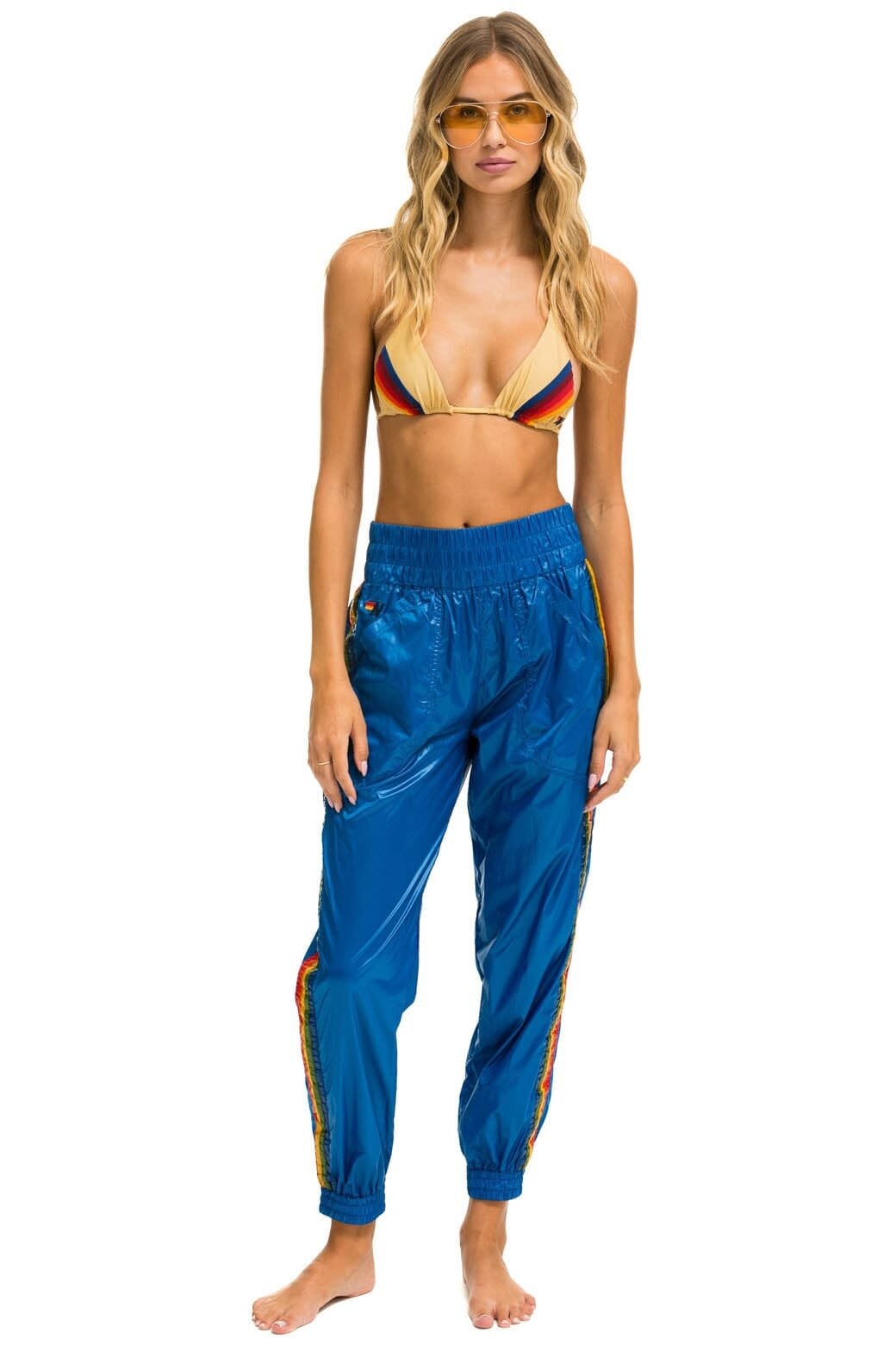 Alternative view of 5 STRIPE HI RISE WIND PANT - SNORKEL BLUE