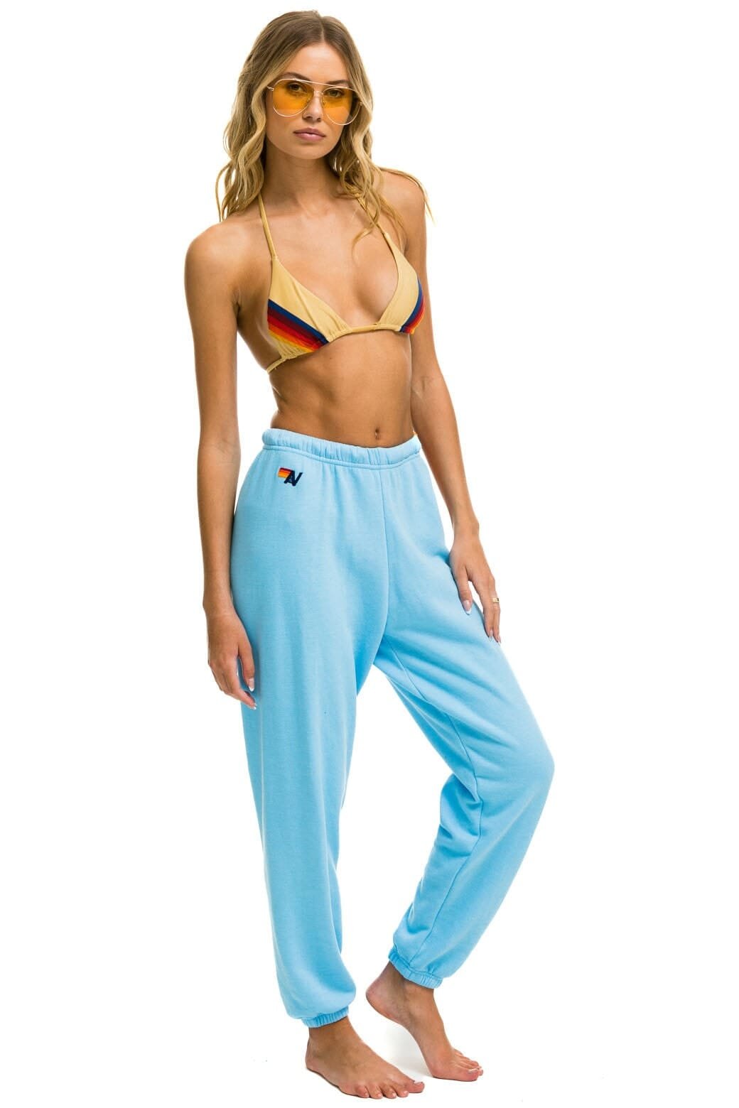 5 STRIPE SWEATPANTS - SKY 2 - 图片 4