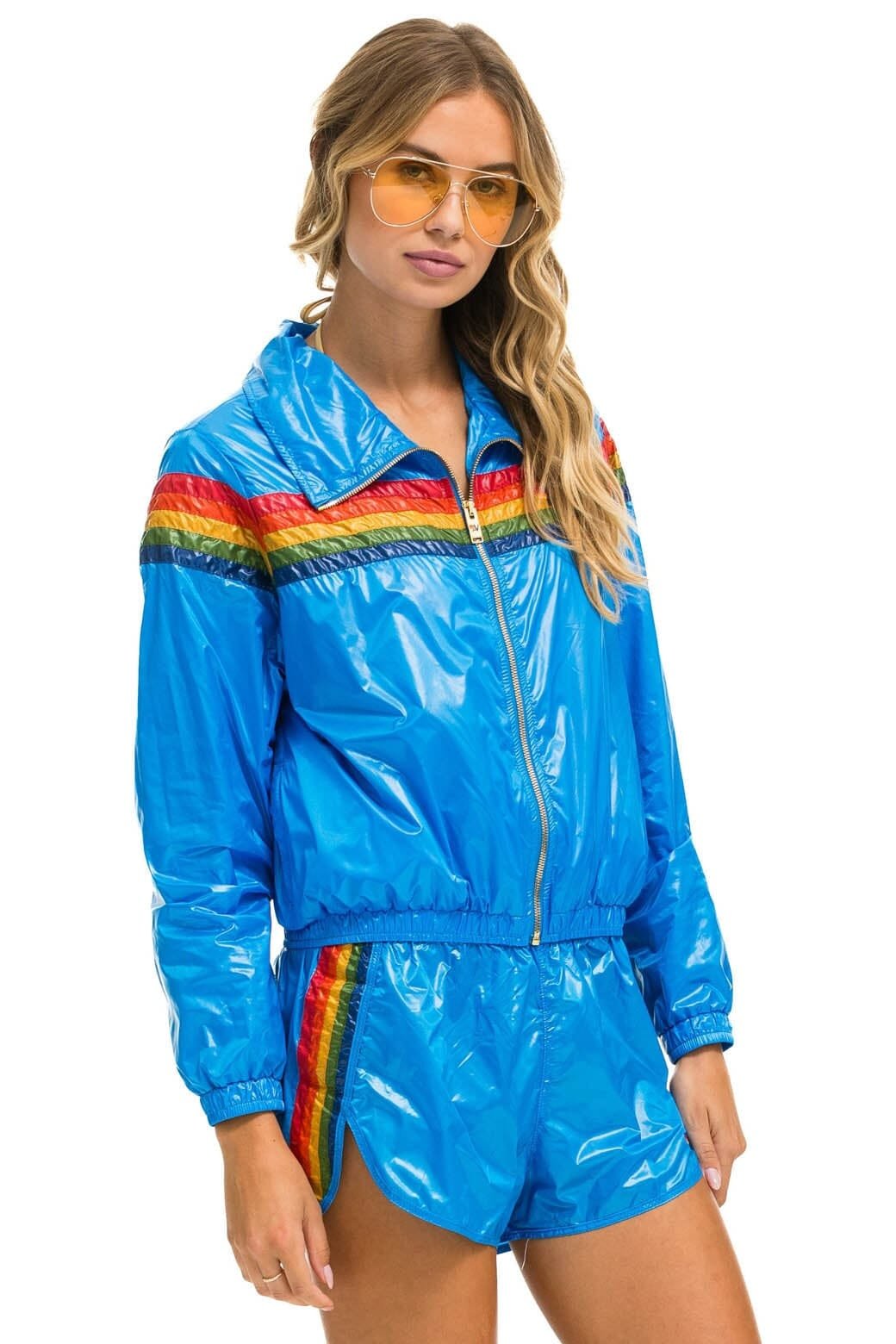 5 STRIPE WINDBREAKER - BLUE CINA - Image 4