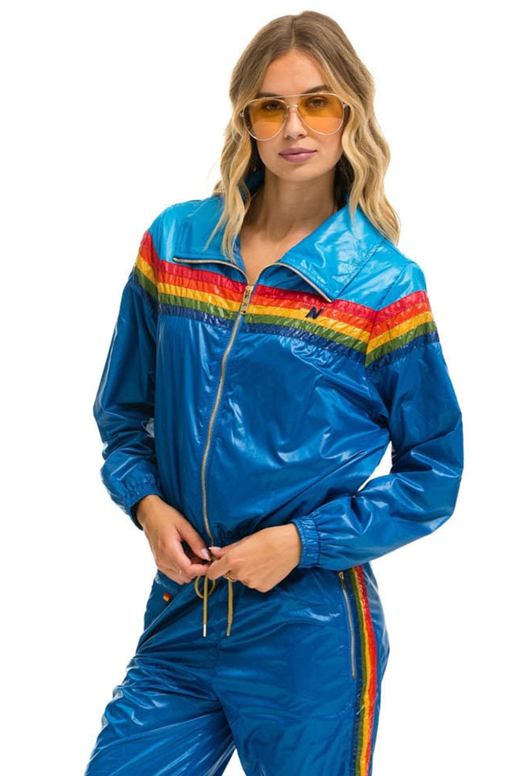 Alternative view of 5 STRIPE WINDBREAKER - DRESDEN // SNORKEL BLUE GLOSSY