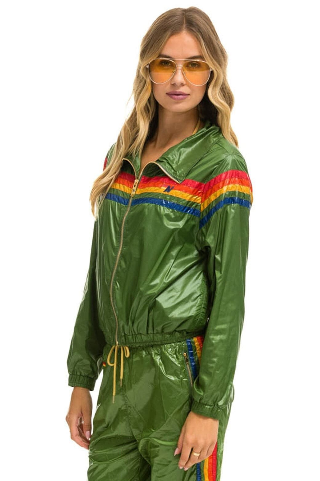 Alternative view of 5 STRIPE - WINDBREAKER GARDEN GREEN GLOSSY