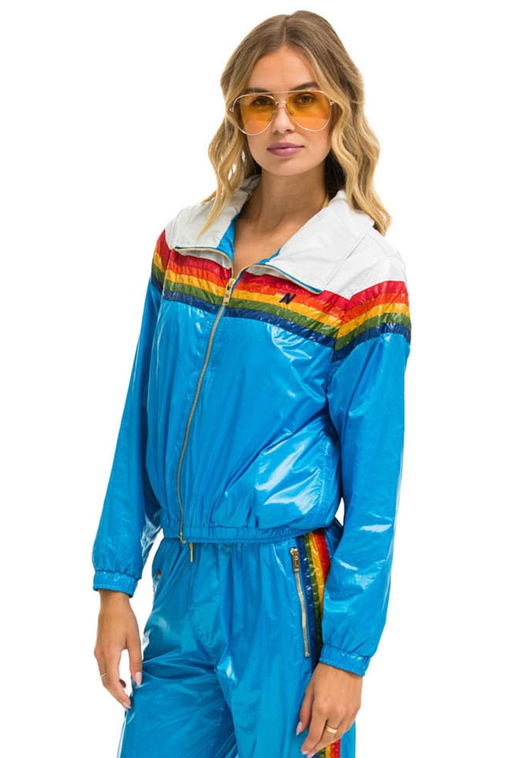 Alternative view of 5 STRIPE WINDBREAKER - VINTAGE WHITE // DRESDEN GLOSSY