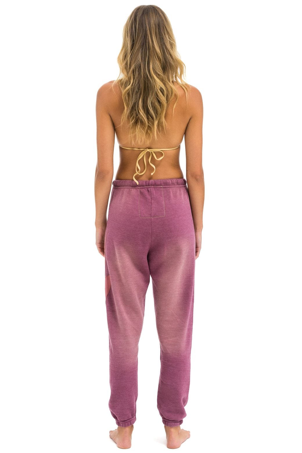 BOLT STITCH SWEATPANTS - FADED BERRY - Image 4