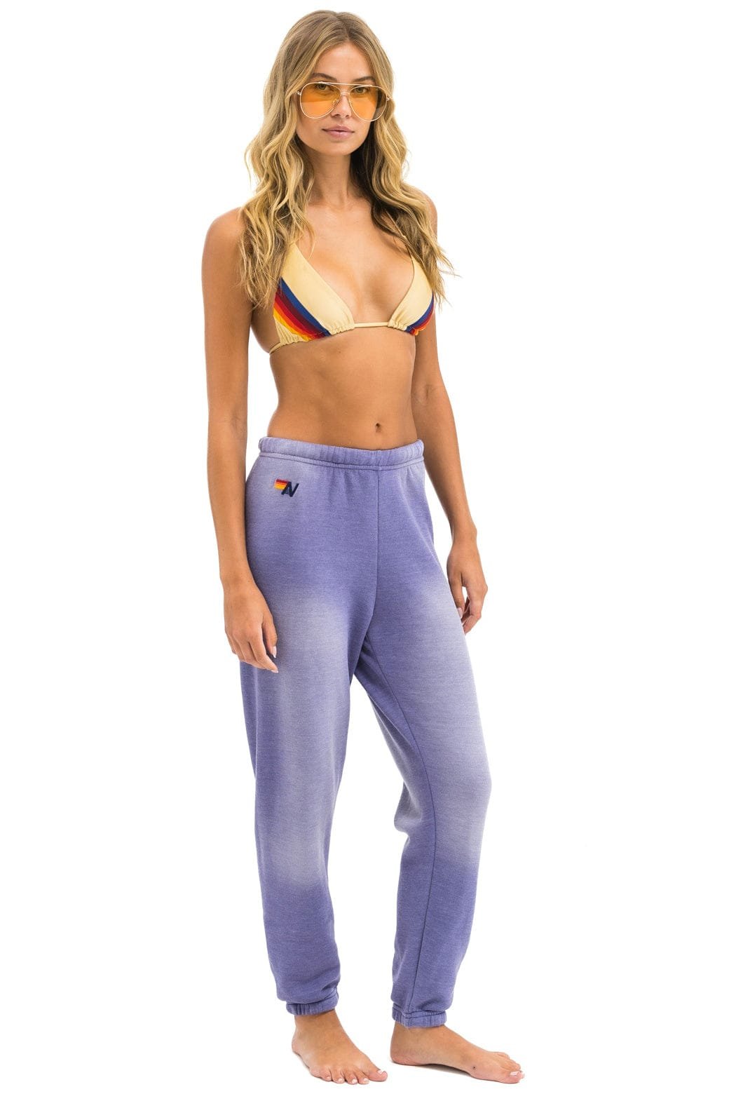 Alternative view of BOLT STITCH SWEATPANTS - FADED GRAPE