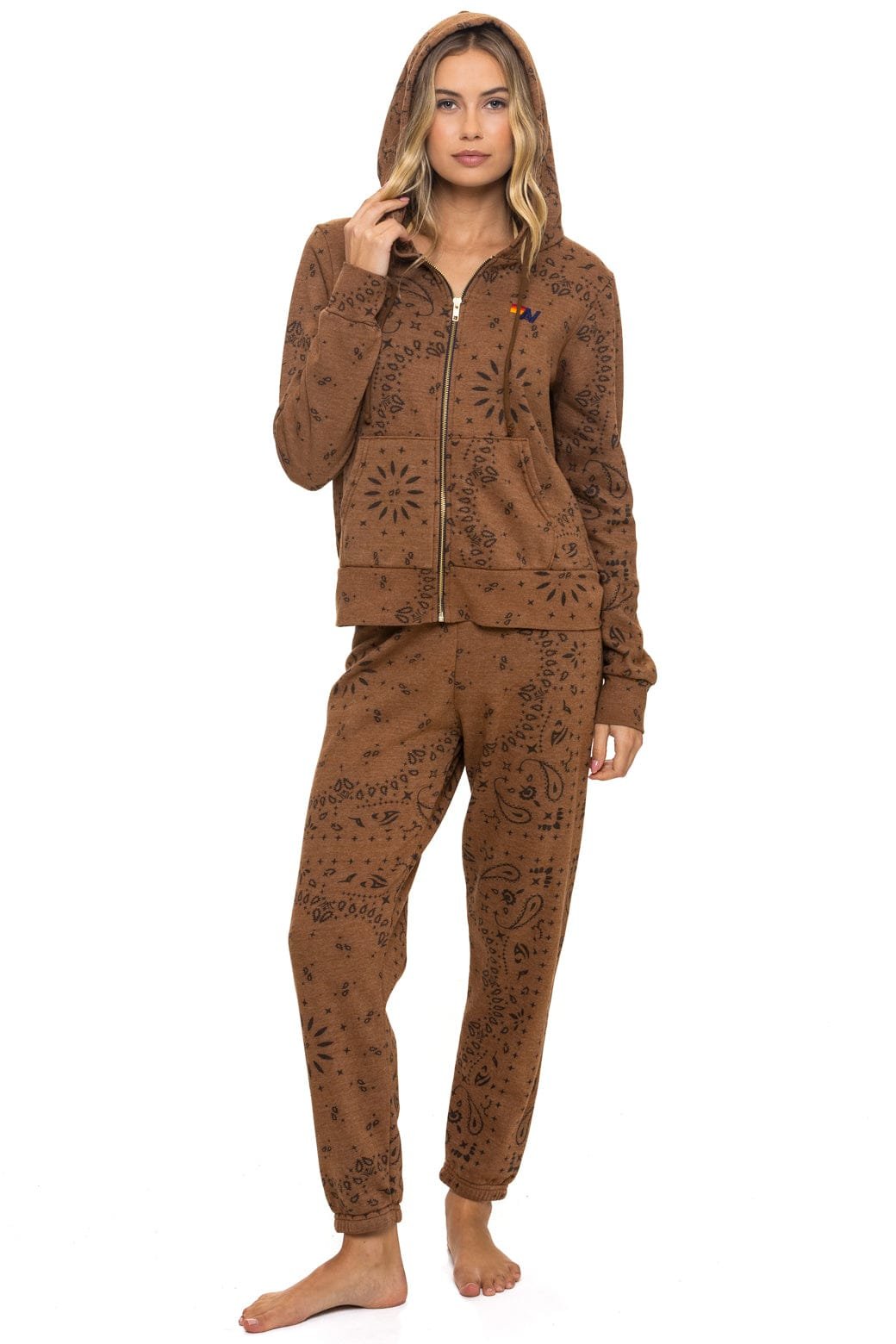 Alternative view of BANDANA SWEATPANTS - CINNAMON