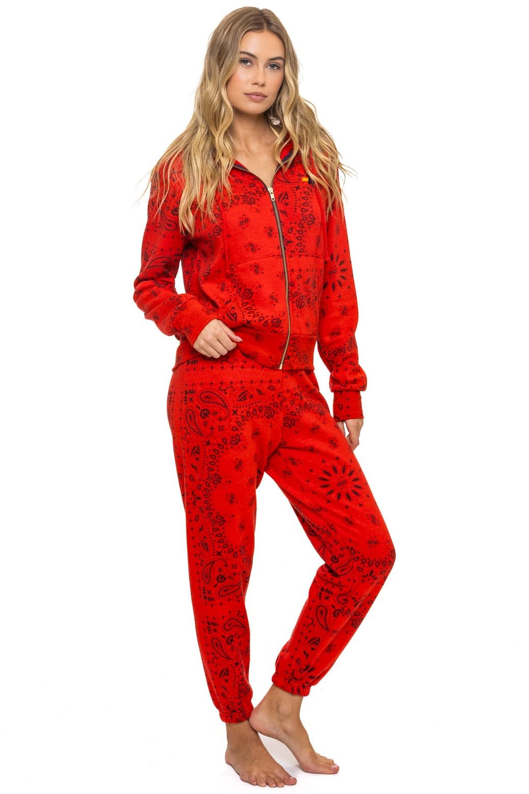 BANDANA SWEATPANTS - RED - 图片 6