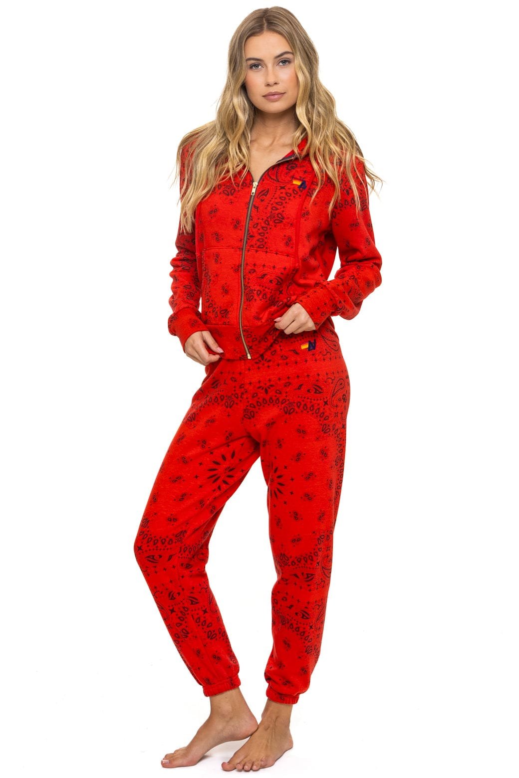 BANDANA SWEATPANTS - RED - 图片 4