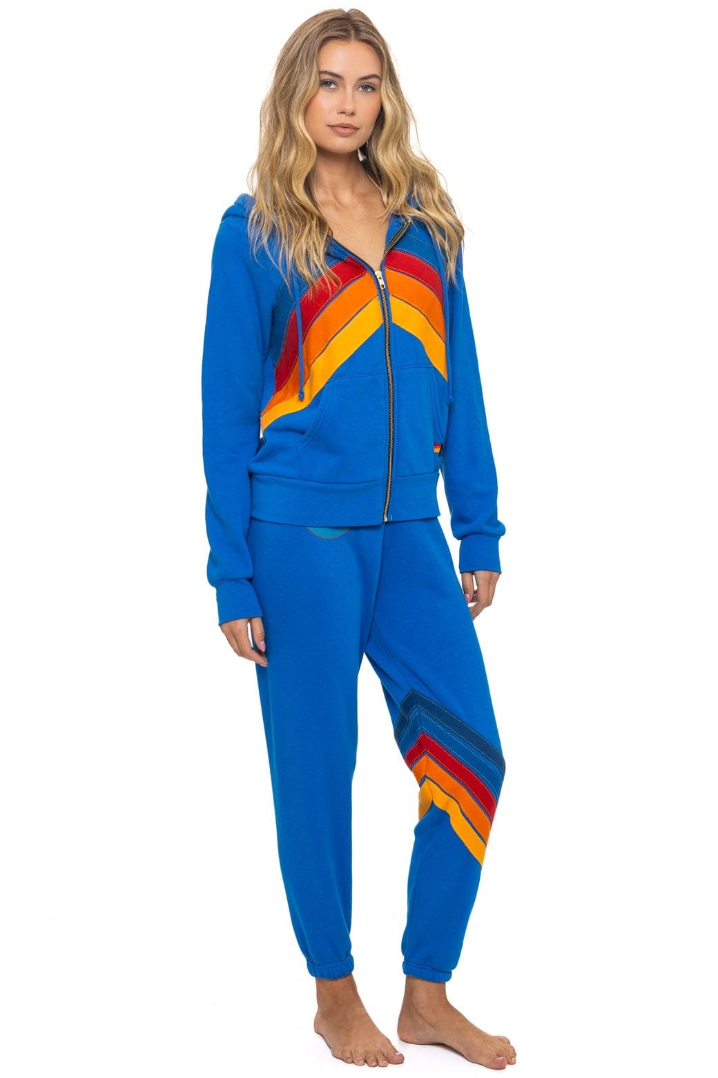 ALL SEASONS CIRCLE CHEVRON SWEATPANTS - ADVENTURE BLUE - 图片 4