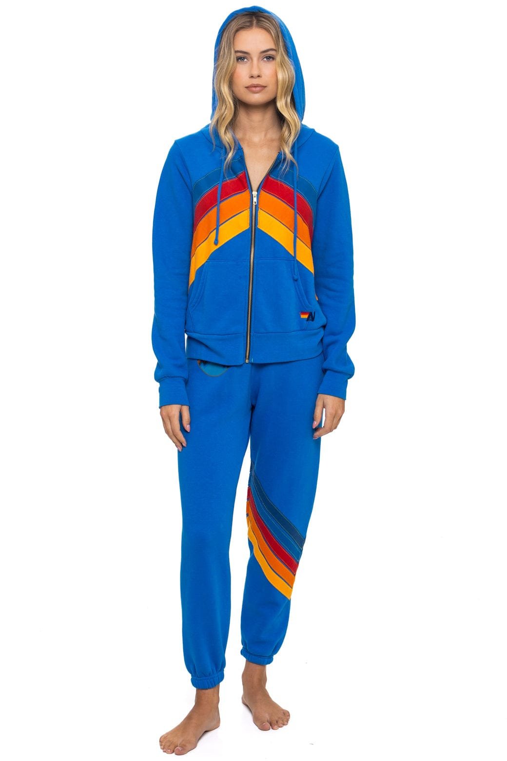 Alternative view of ALL SEASONS CIRCLE CHEVRON SWEATPANTS - ADVENTURE BLUE