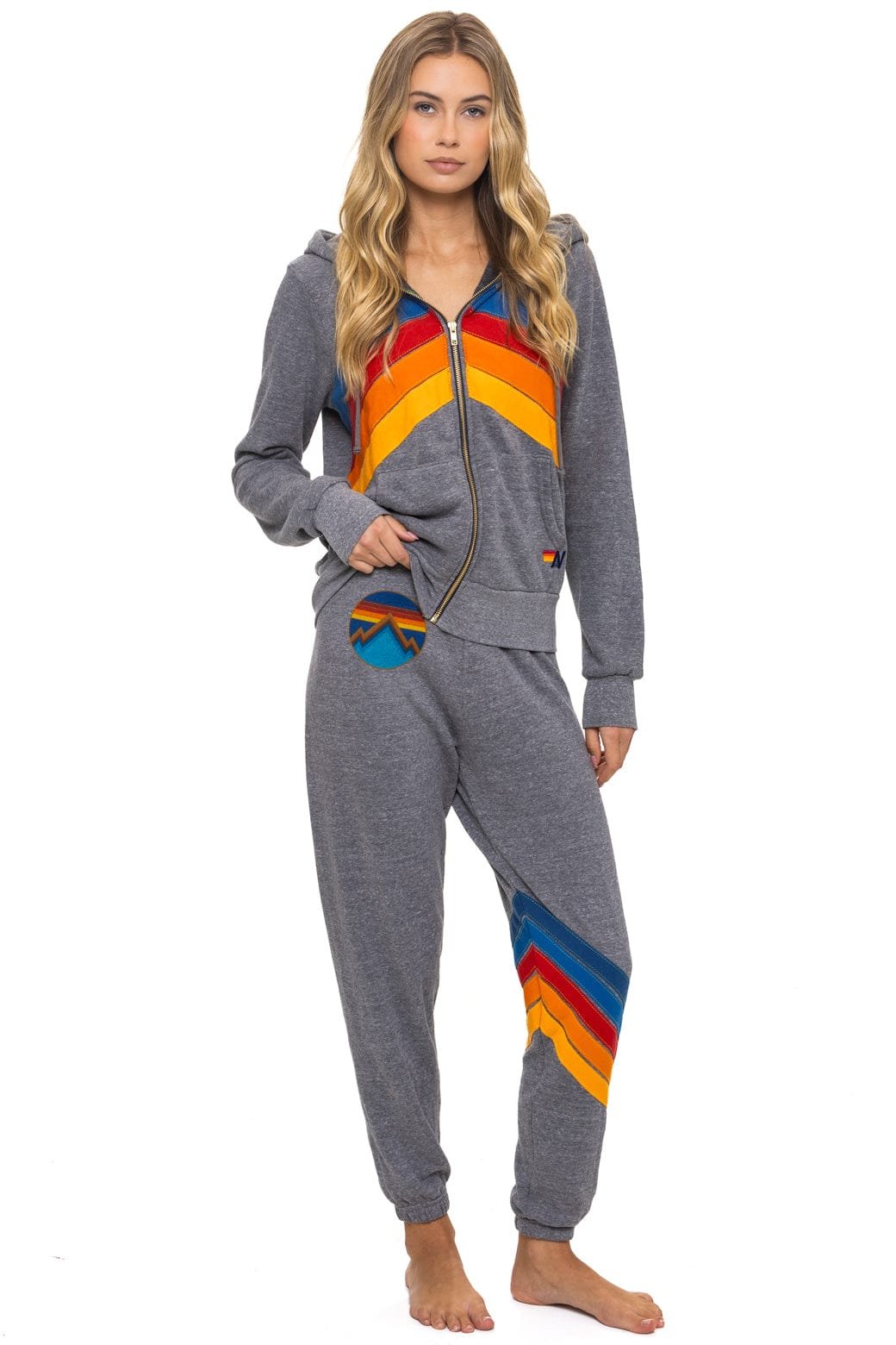 ALL SEASONS CIRCLE CHEVRON SWEATPANTS - HEATHER - 图片 4