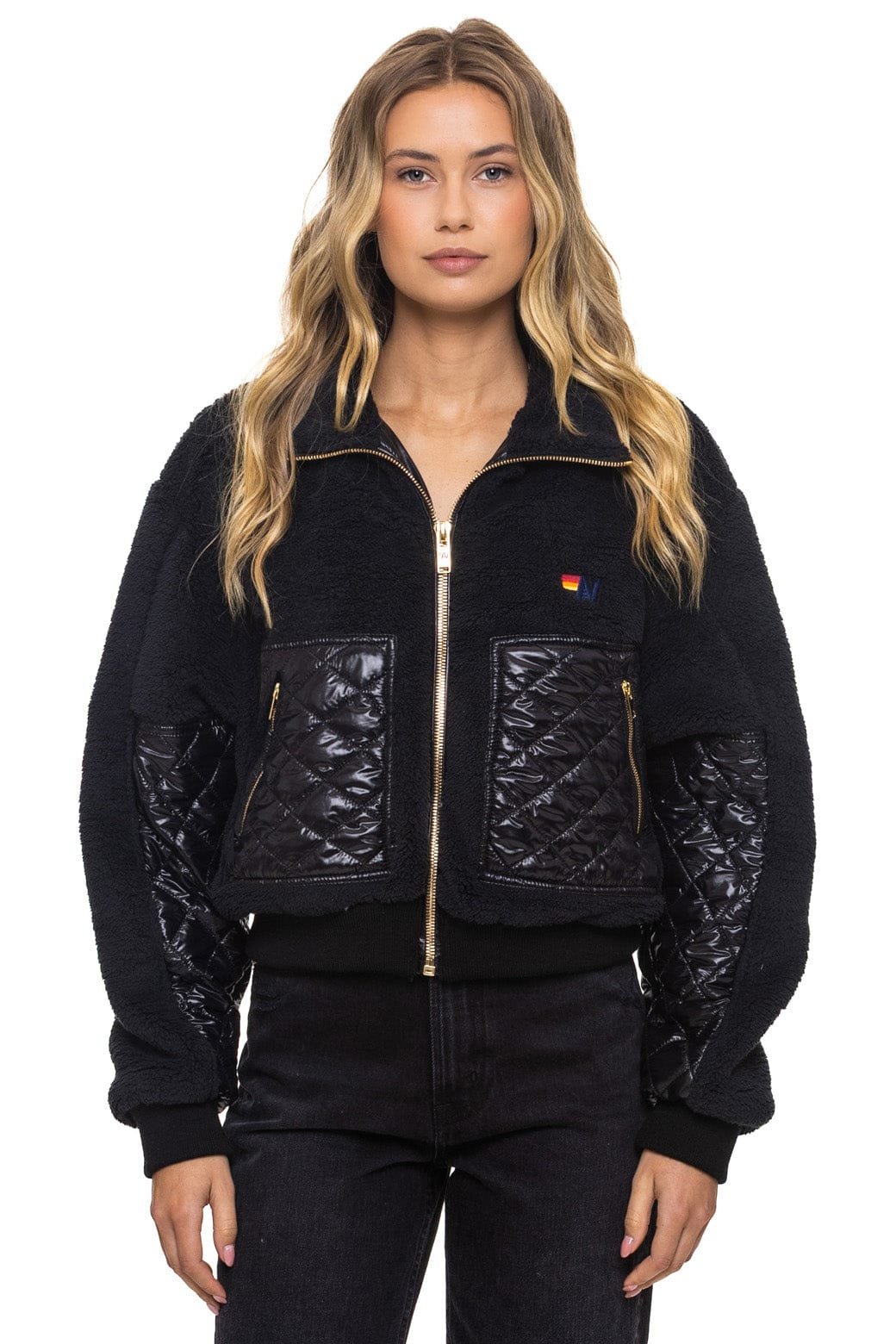 Alternative view of TEDDY FULL ZIP JACKET - BLACK
