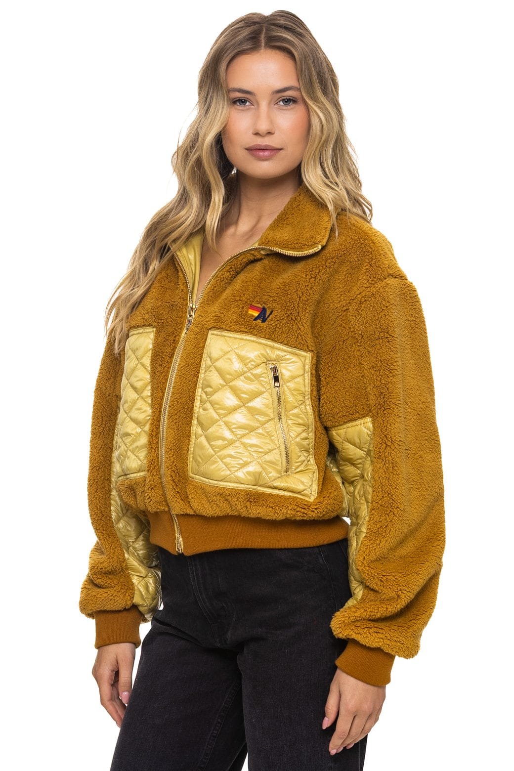 TEDDY FULL ZIP JACKET - HONEY - Image 4