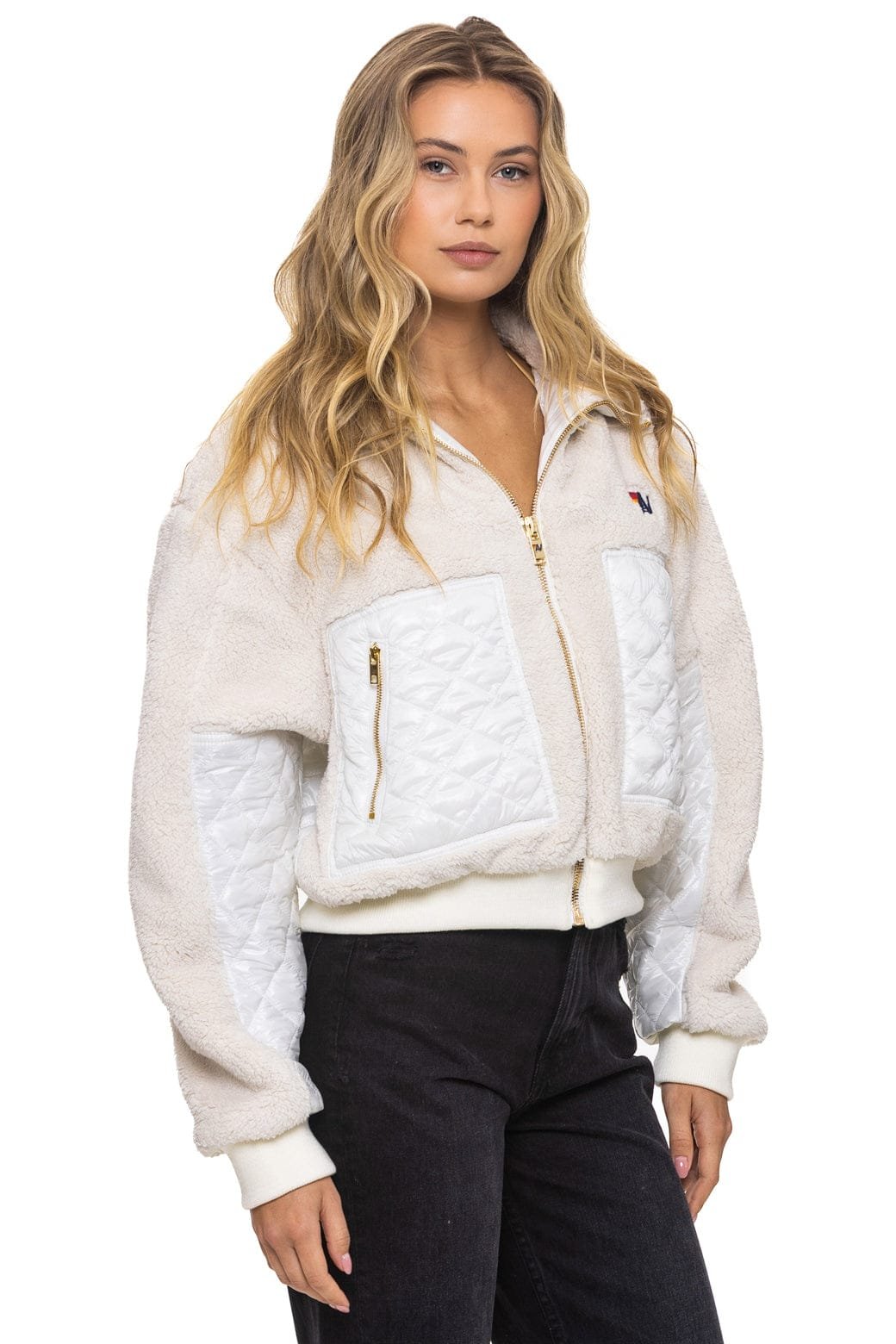 TEDDY FULL ZIP JACKET - VINTAGE WHITE - 图片 4