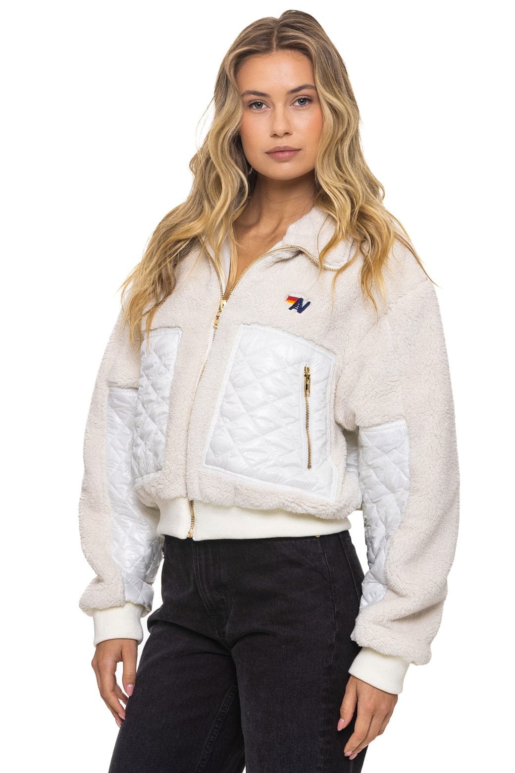 TEDDY FULL ZIP JACKET - VINTAGE WHITE - 图片 3