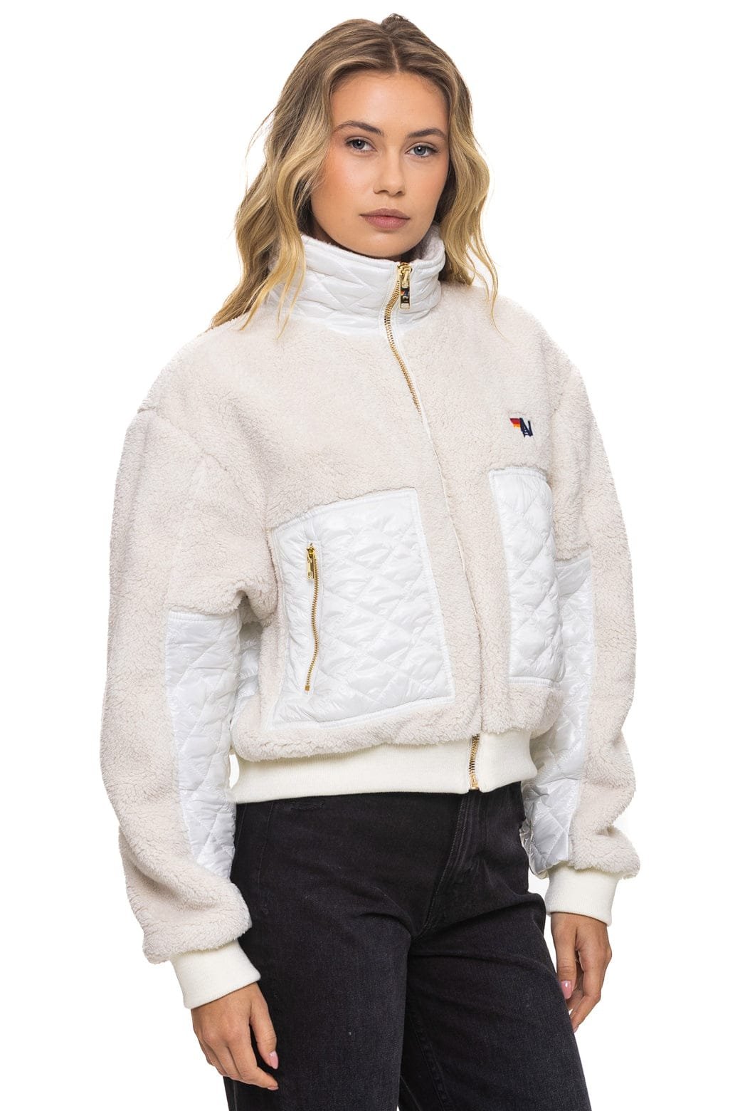 TEDDY FULL ZIP JACKET - VINTAGE WHITE - 图片 2