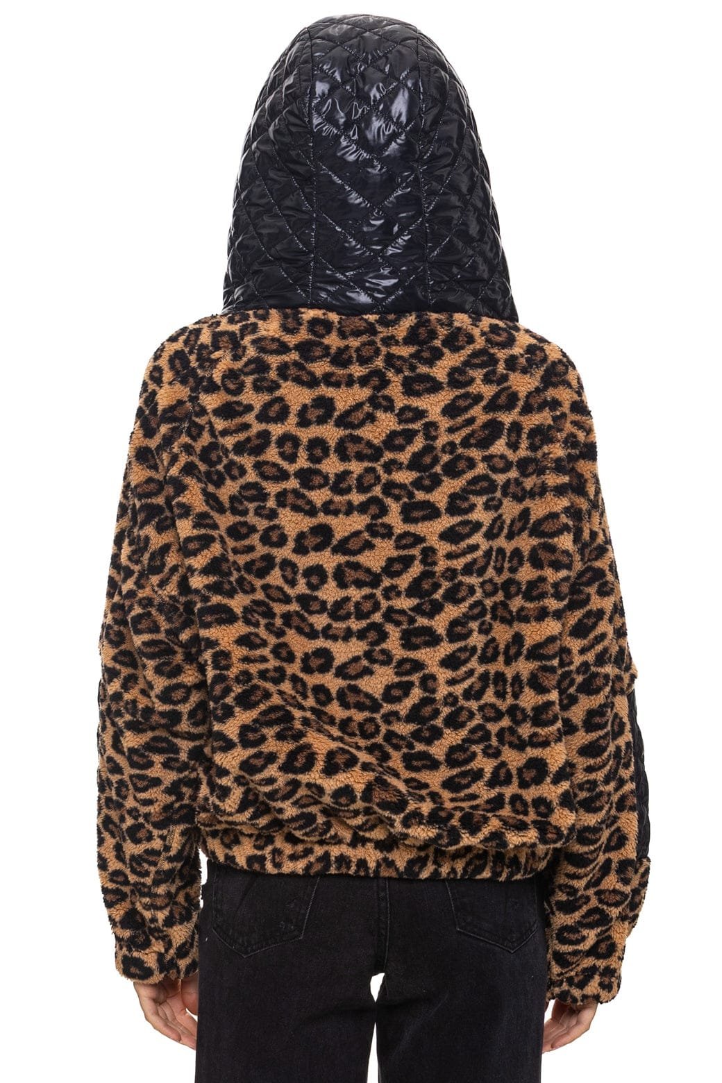 TEDDY UNISEX OVERSIZED HOODED FULL ZIP JACKET - CHEETAH - 图片 11
