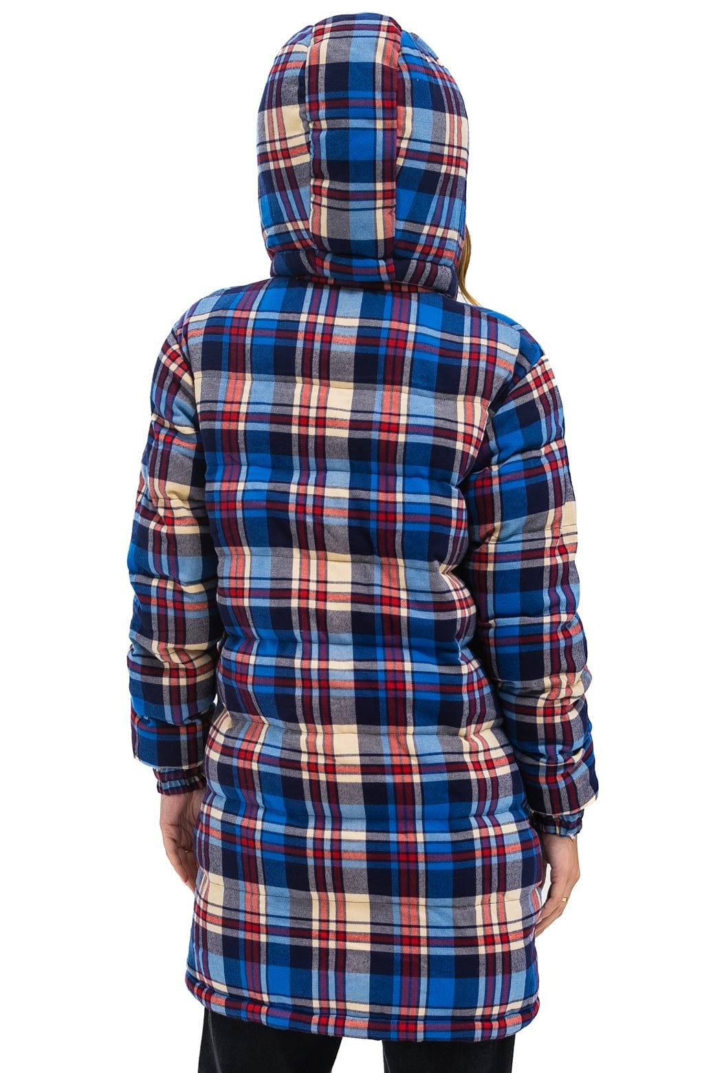 PLAID UNISEX LONG TREKKER JACKET - PATRIOT PLAID - 图片 5
