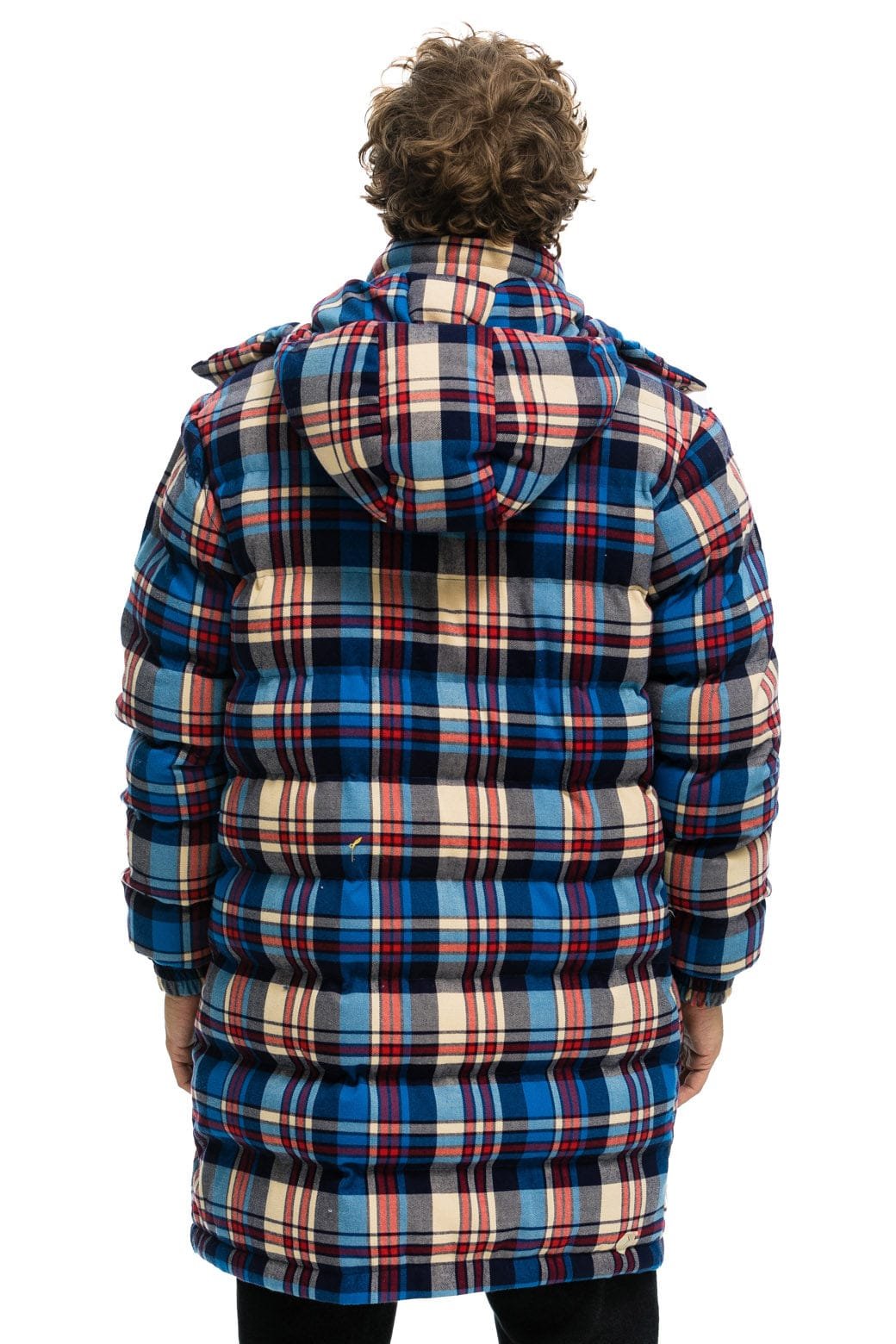 PLAID UNISEX LONG TREKKER JACKET - PATRIOT PLAID - 图片 6