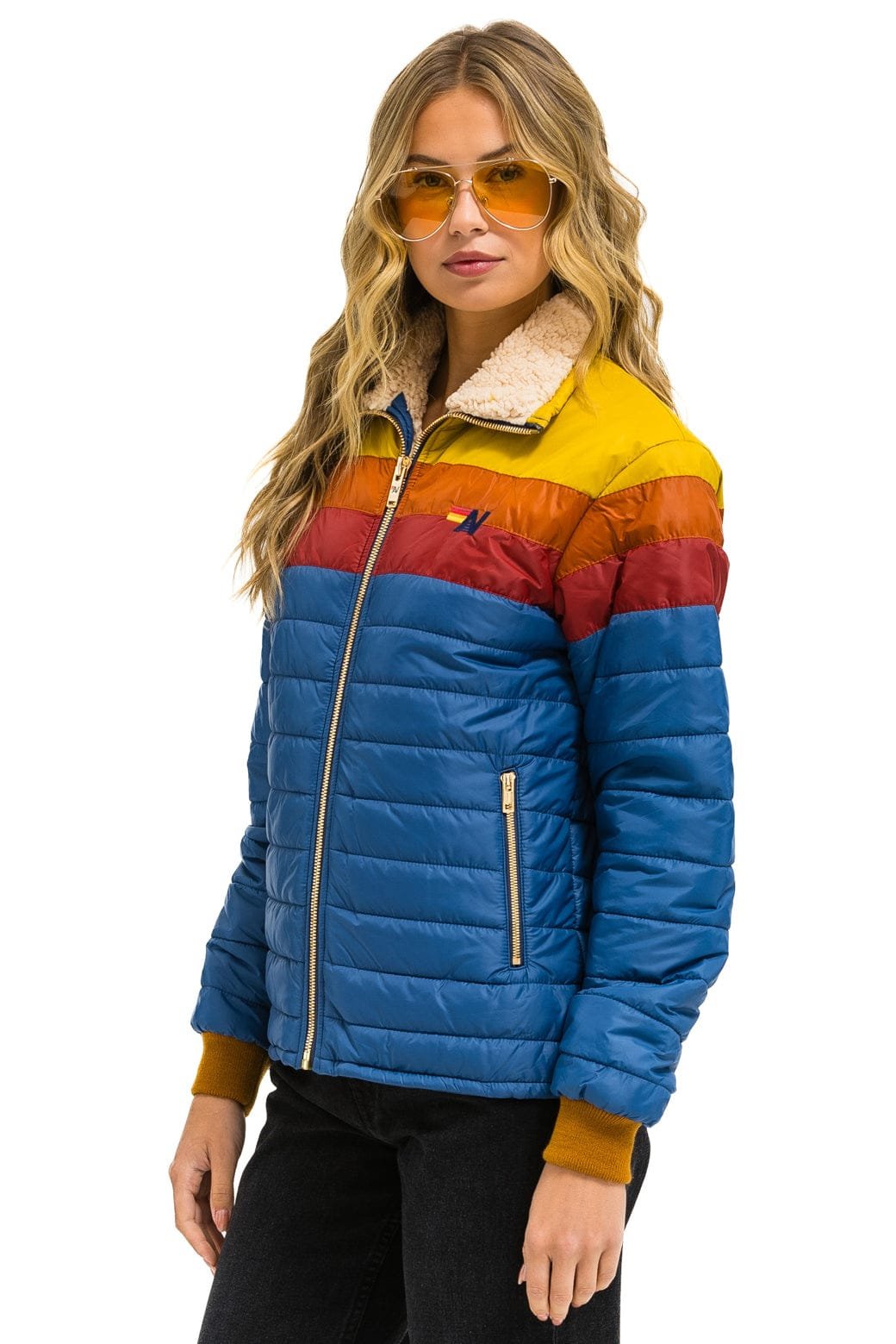UNISEX TRAVELER LIGHTWEIGHT JACKET - SEA // RED - Image 7