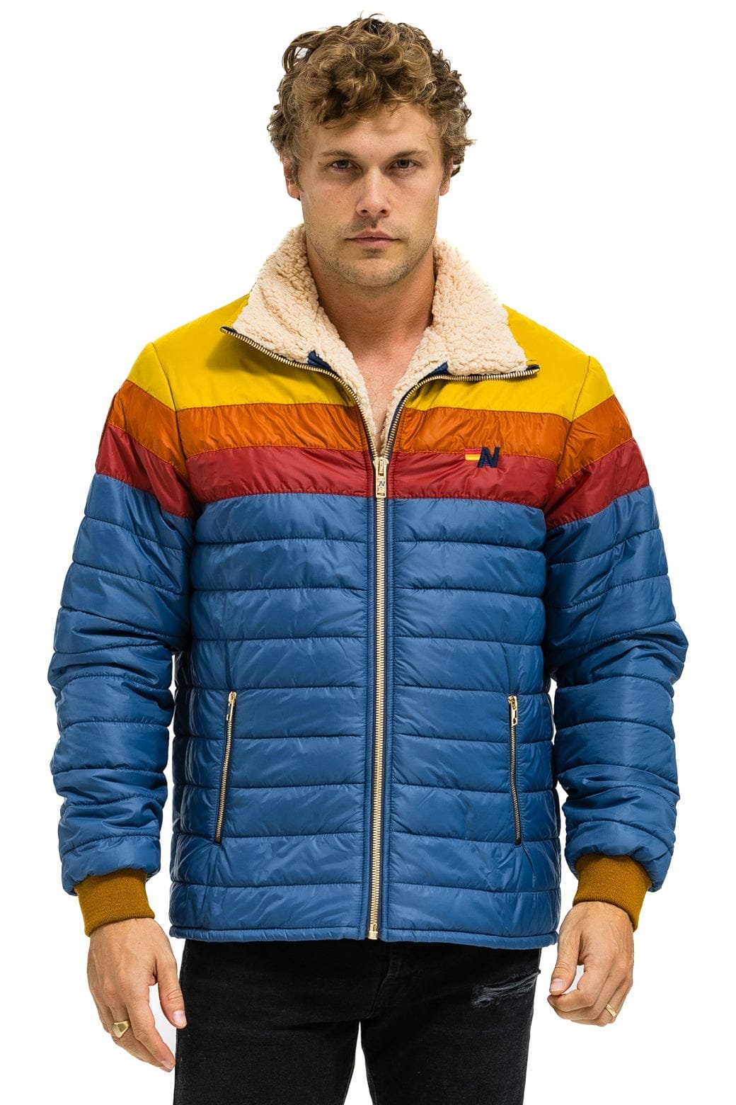 Alternative view of UNISEX TRAVELER LIGHTWEIGHT JACKET - SEA // RED