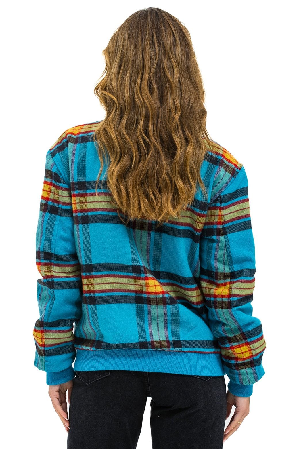 PLAID UNISEX VARSITY JACKET - JACKSON PLAID - 图片 5