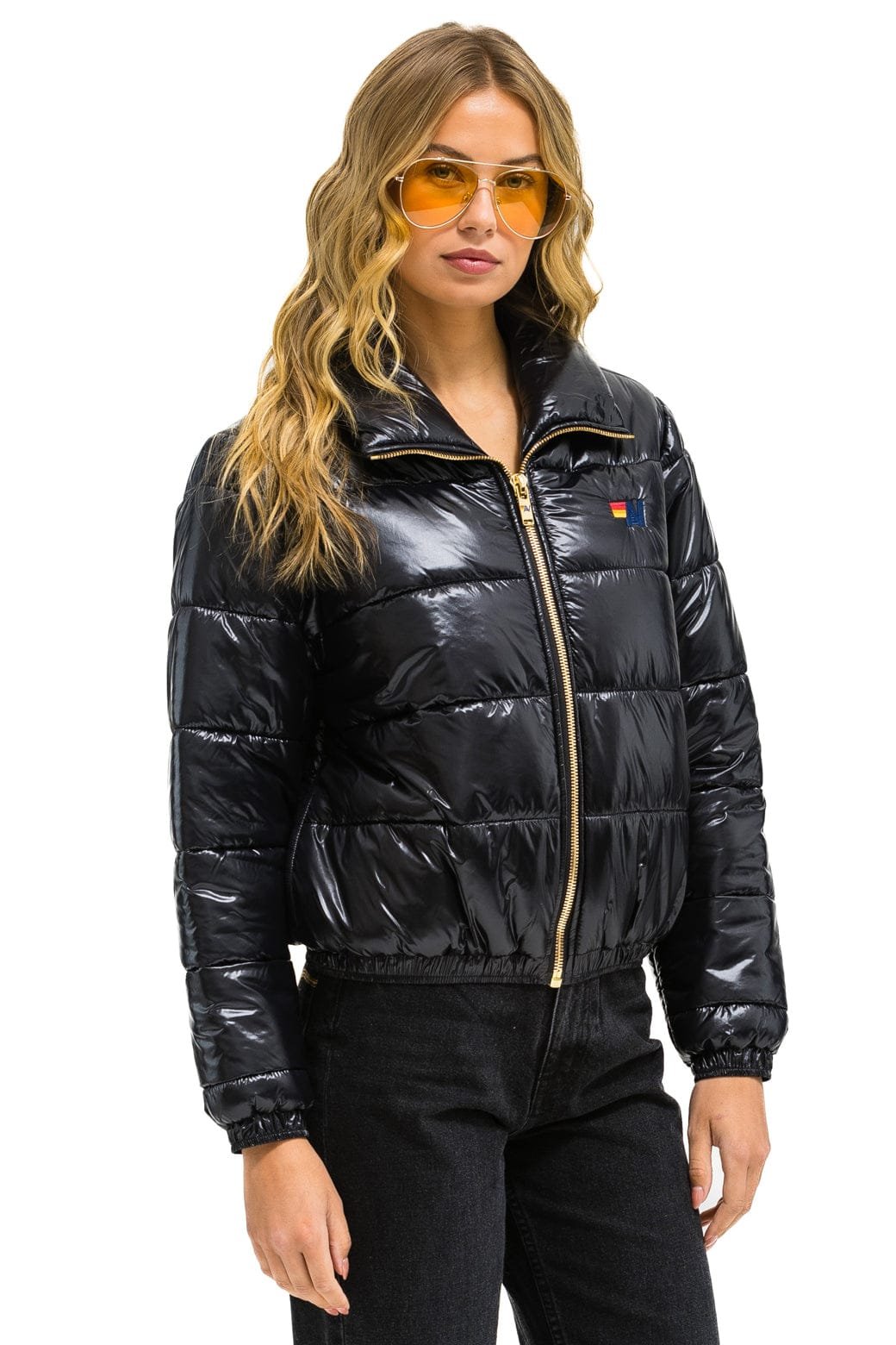 BOLT LUXE APRES PUFFER JACKET - GLOSSY BLACK - 图片 4