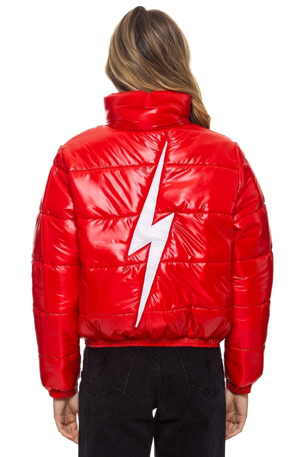 Alternative view of BOLT LUXE APRES PUFFER JACKET - GLOSSY CHERRY