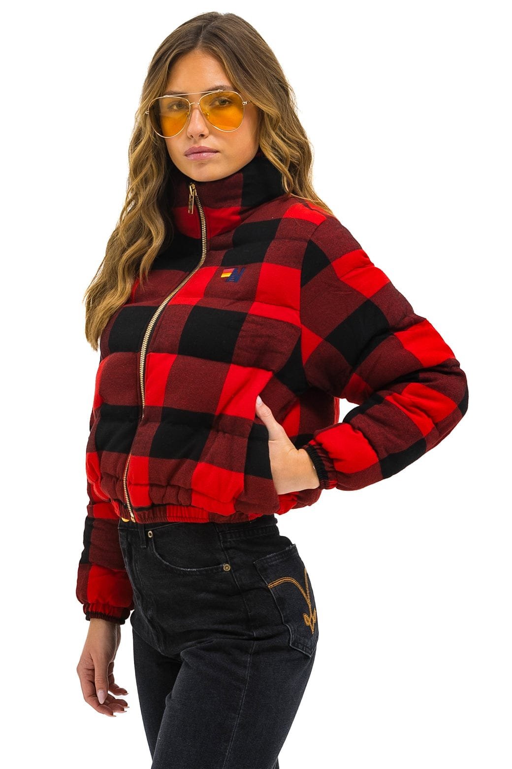 Alternative view of APRES PLAID PUFFER JACKET - BUFFALO PLAID