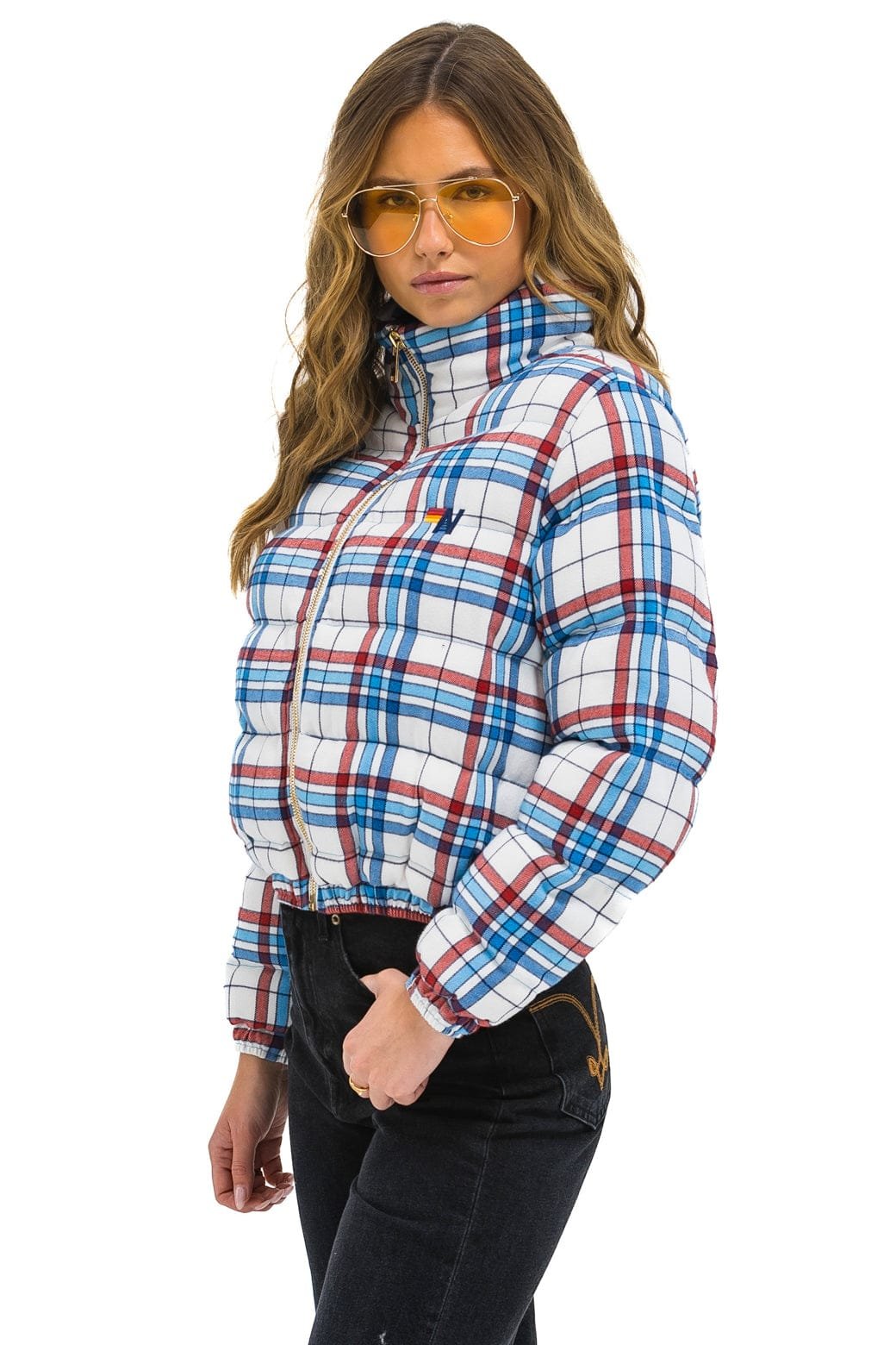 Alternative view of APRES PLAID PUFFER JACKET - MONTAUK PLAID