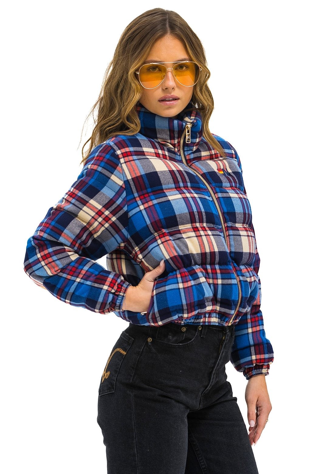 Alternative view of APRES PLAID PUFFER JACKET - PATRIOT PLAID
