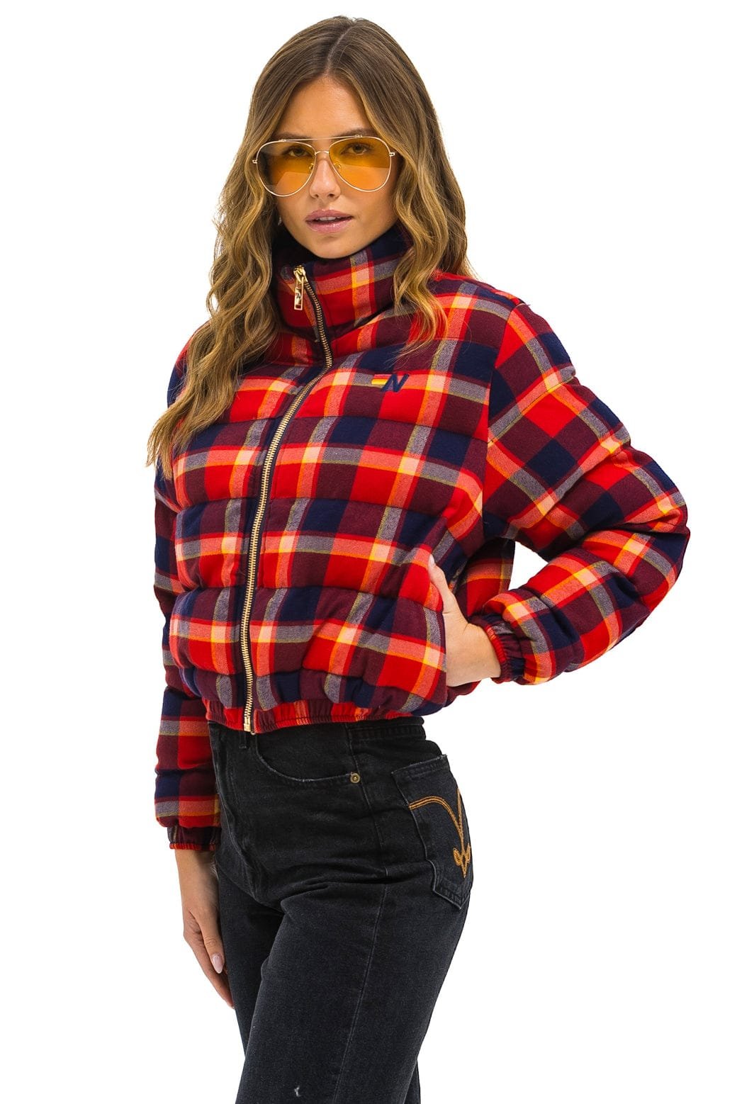 Alternative view of APRES PLAID PUFFER JACKET - RUGBY PLAID