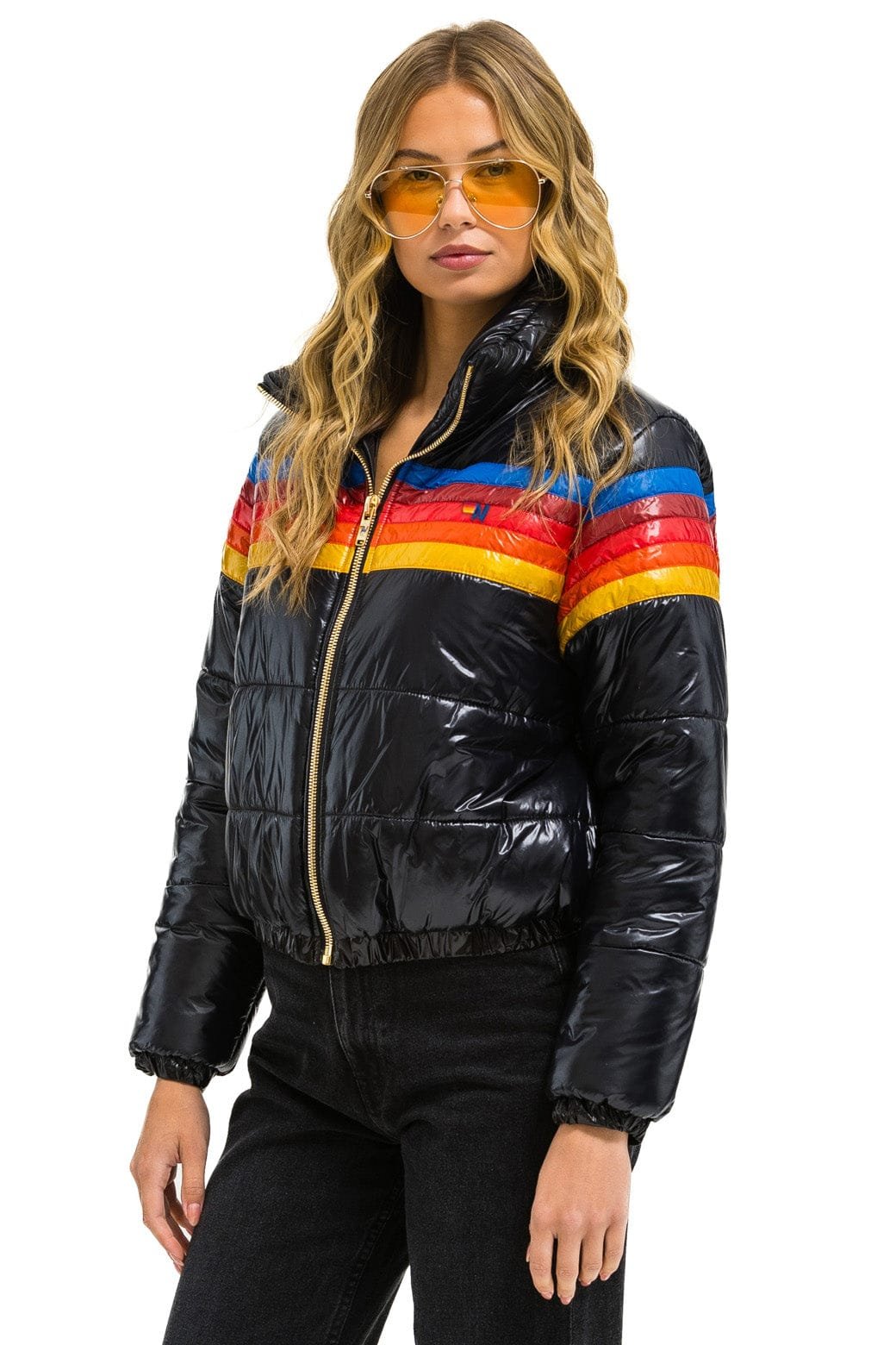 Alternative view of 5 STRIPE APRES JACKET - GLOSSY BLACK