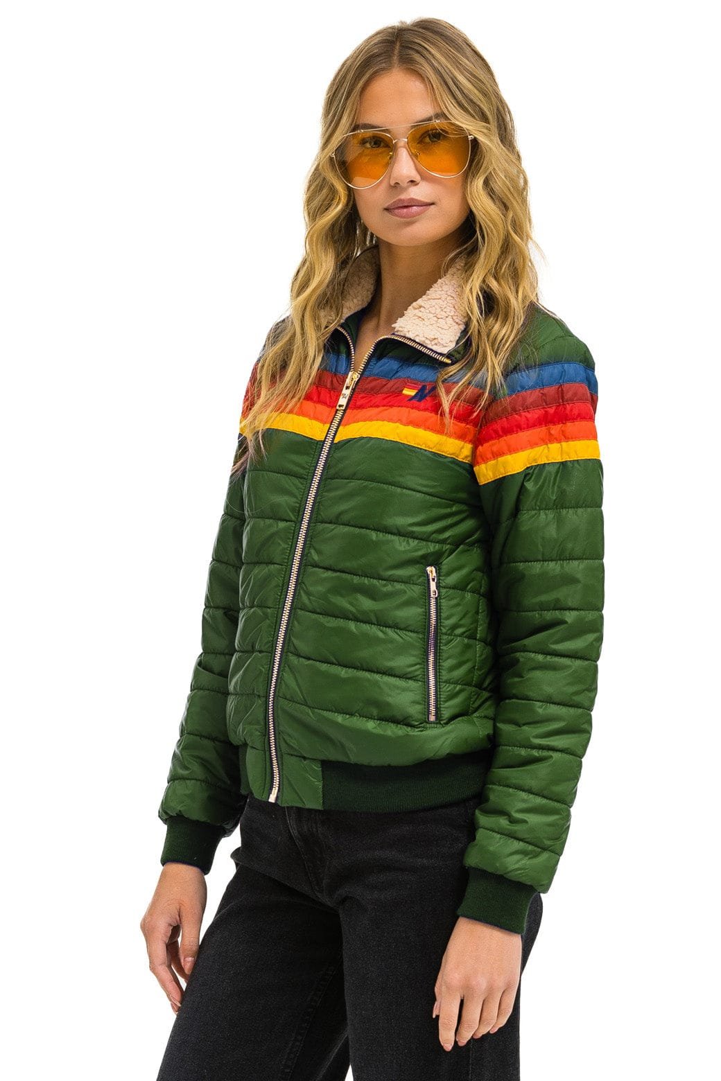 Alternative view of 5 STRIPE JACKET - GARDEN GREEN