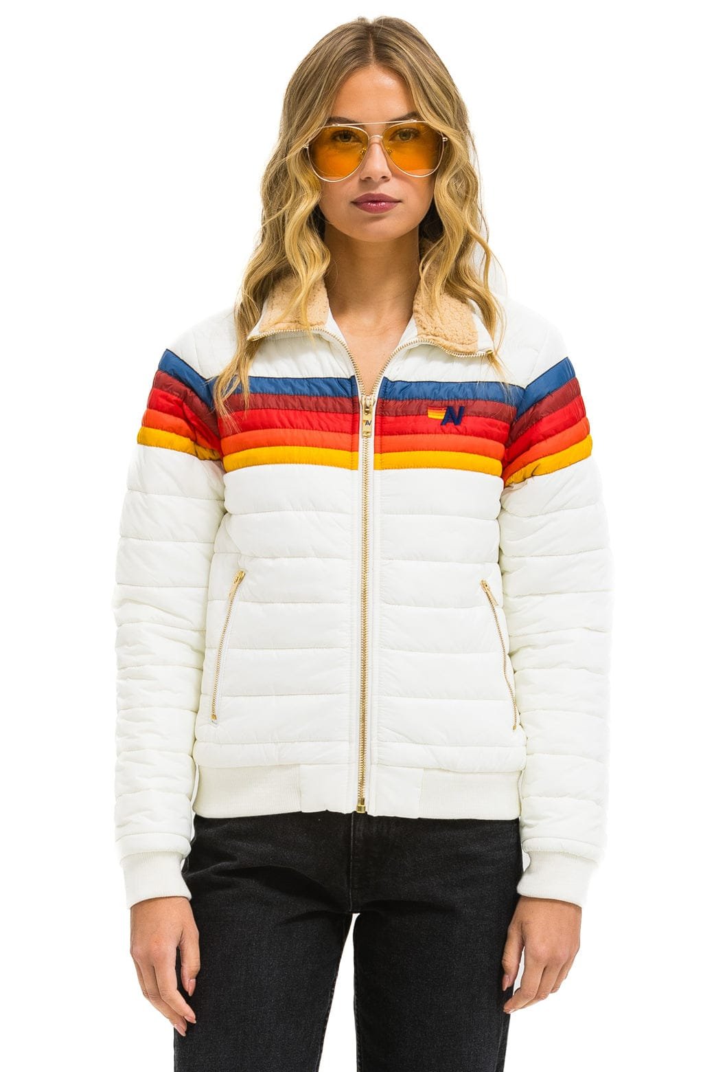 Alternative view of 5 STRIPE JACKET - WHITE