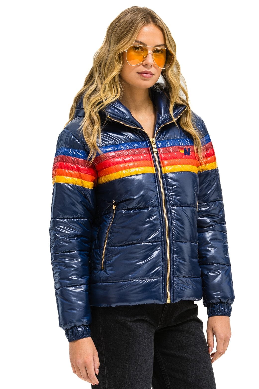 Alternative view of 5 STRIPE TREKKER JACKET - GLOSSY NAVY