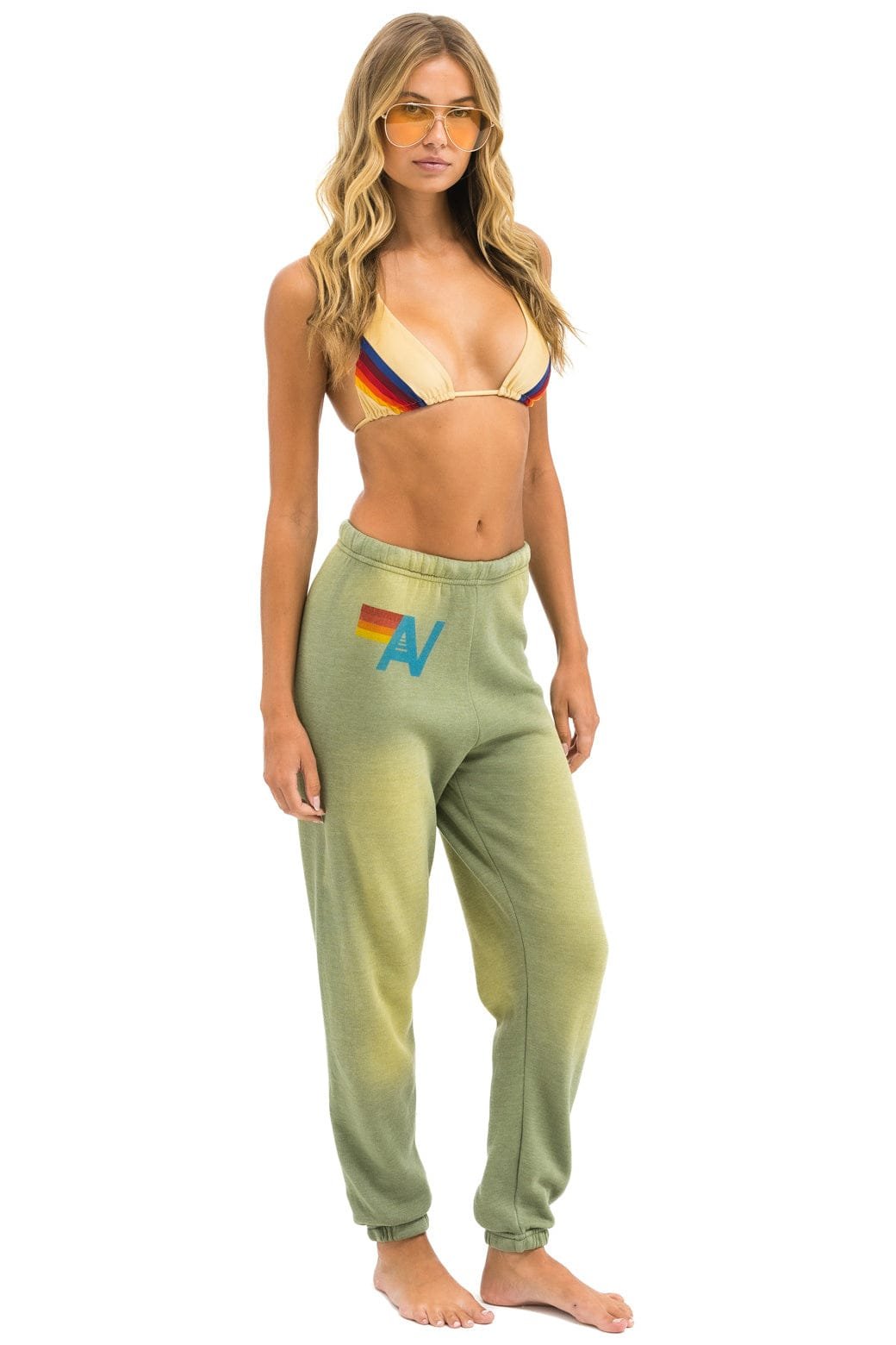 Alternative view of VINTAGE LOGO SWEATPANTS - FADED ARMY