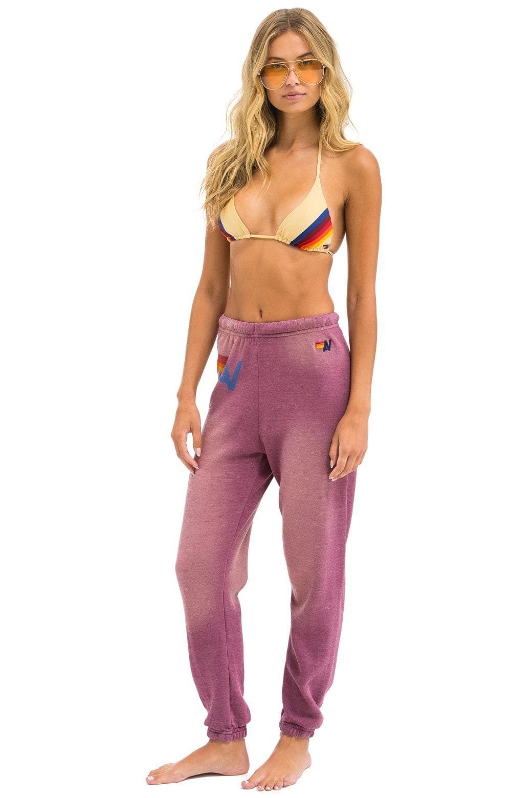 VINTAGE LOGO SWEATPANTS - FADED BERRY - 图片 4