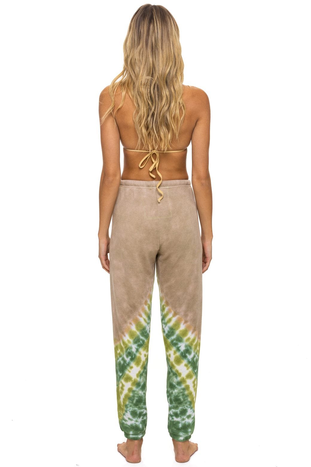 HAND DYED V SWEATPANTS - TIE DYE SAND // JUNGLE - 图片 7