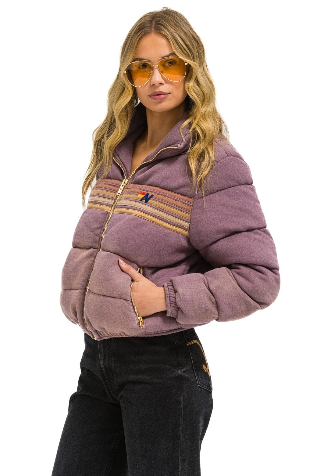 Alternative view of 5 STRIPE FADED APRES JACKET - FADED MOCHA