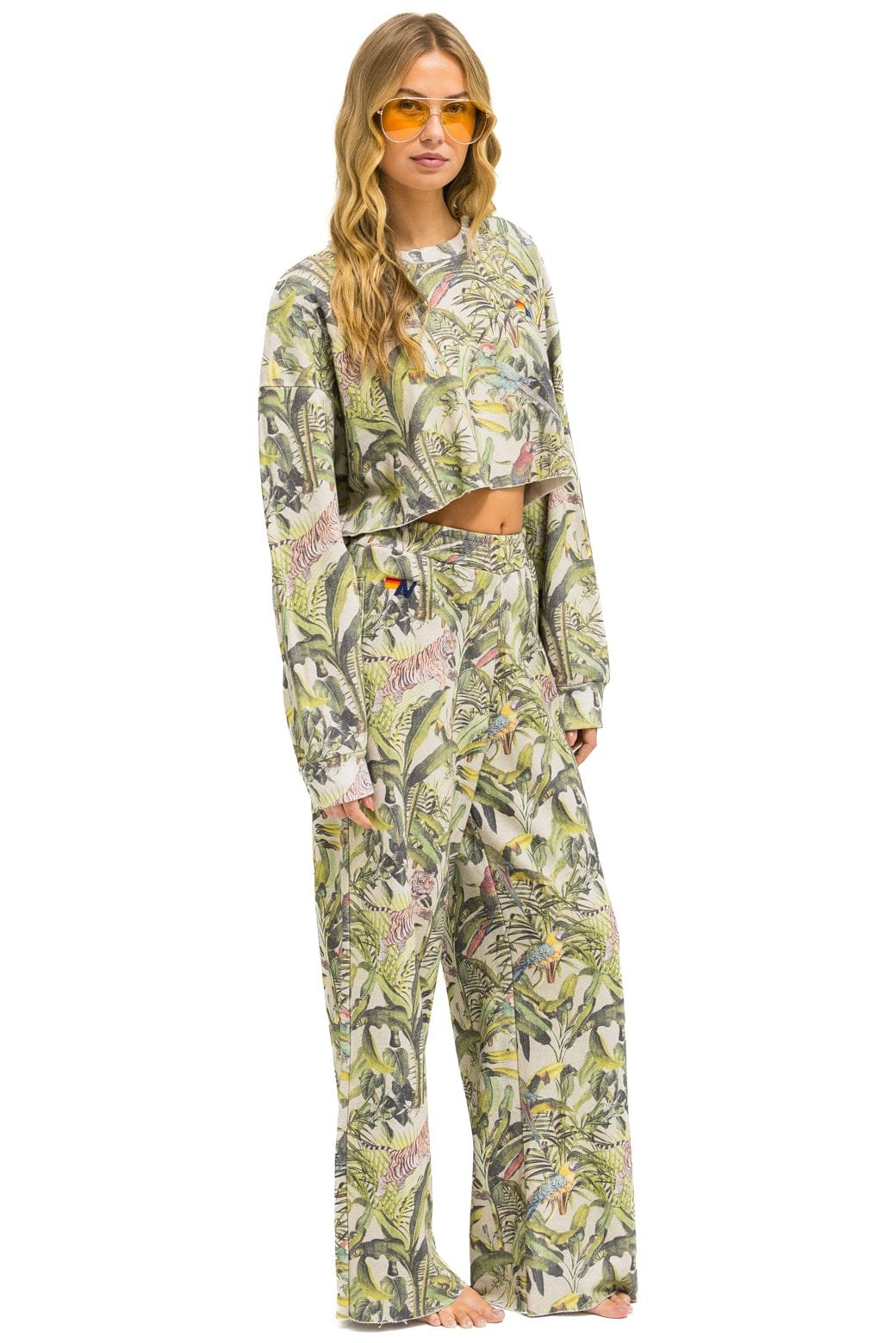 JUNGLE WIDE LEG POCKET SWEATPANTS - SAND - Image 6