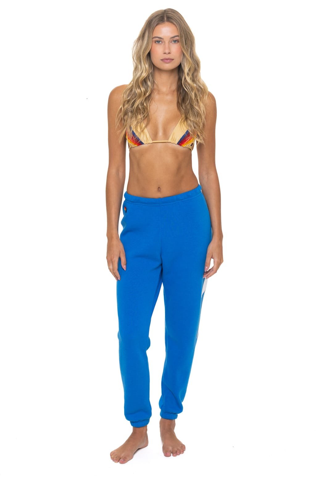 Alternative view of BOLT STITCH SWEATPANTS - OCEAN // WHITE