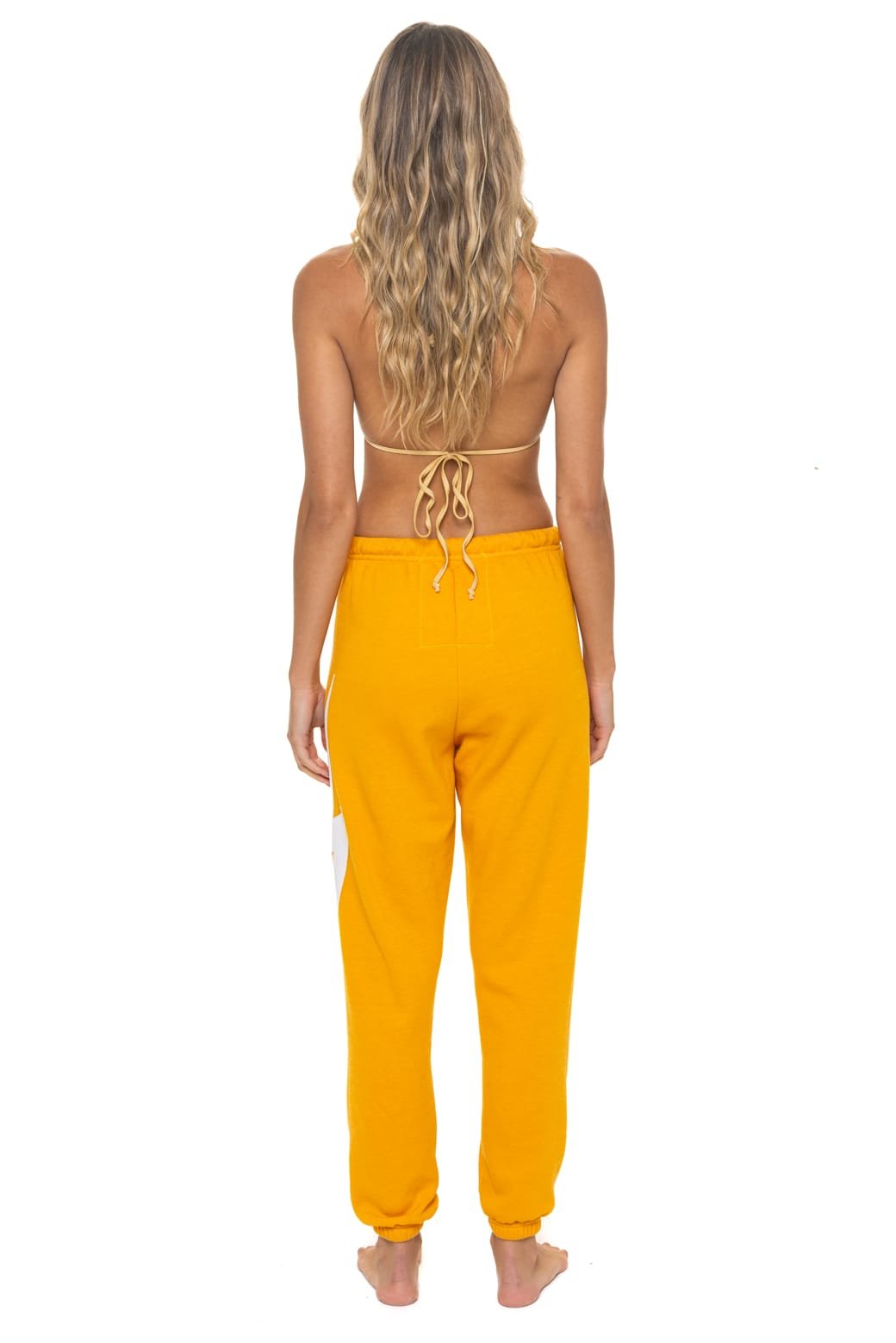 BOLT STITCH SWEATPANTS - VINTAGE GOLD // WHITE - 图片 4