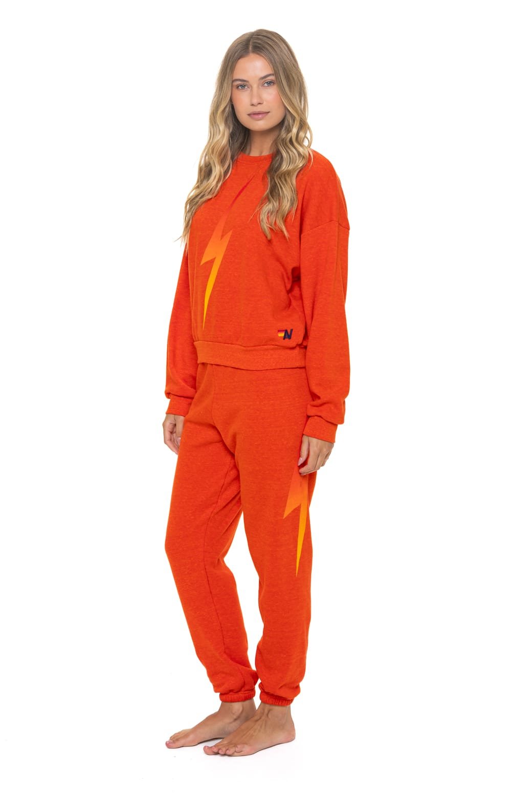 Alternative view of BOLT FADE SWEATPANTS - VINTAGE ORANGE // RED // YELLOW