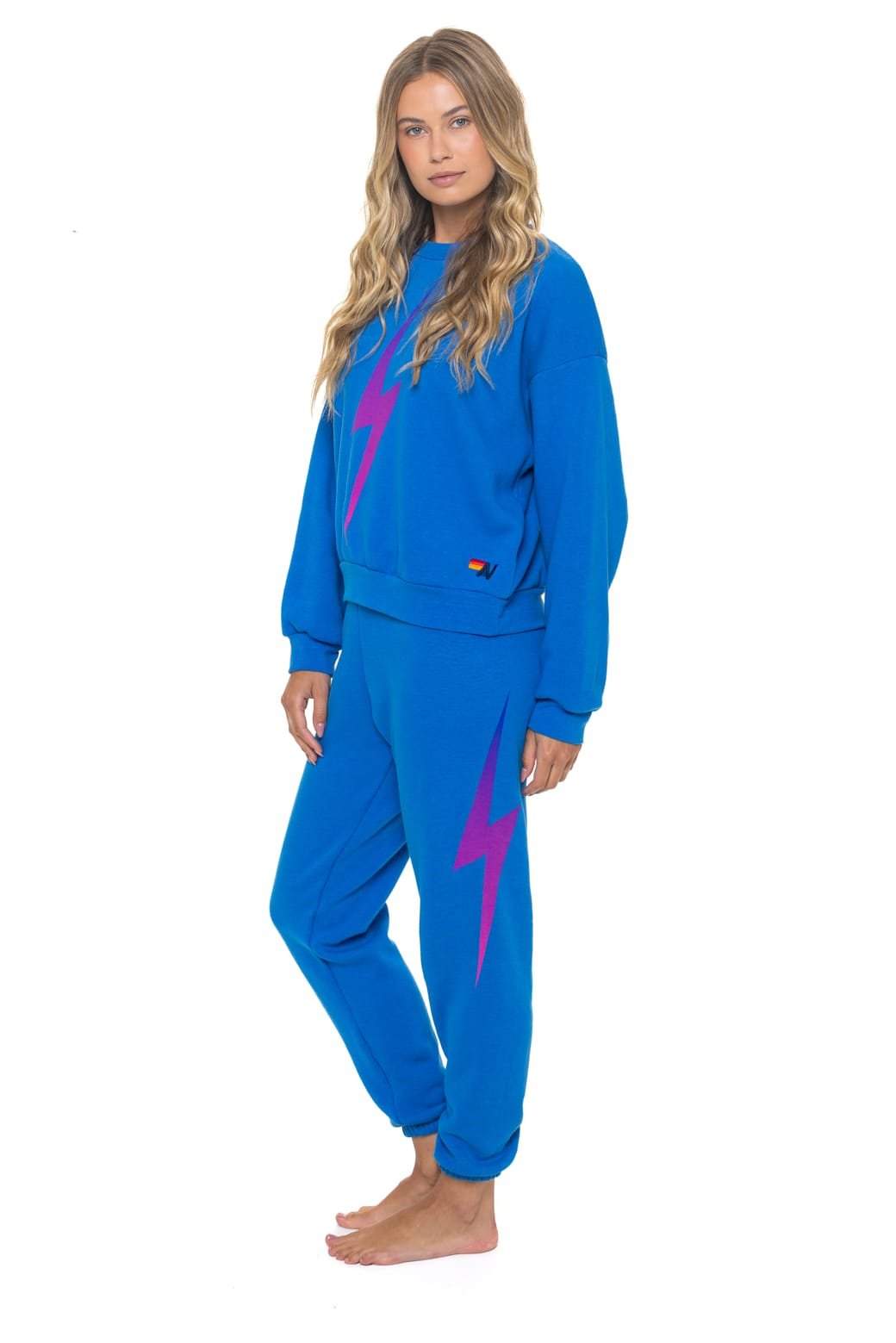 Alternative view of BOLT FADE SWEATPANTS - OCEAN // PINK // PURPLE
