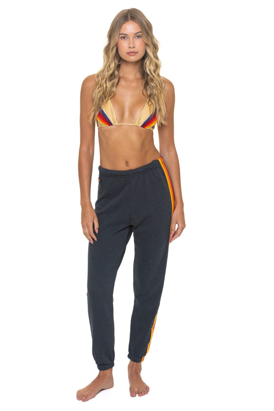 Alternative view of 5 STRIPE SWEATPANTS - CHARCOAL
