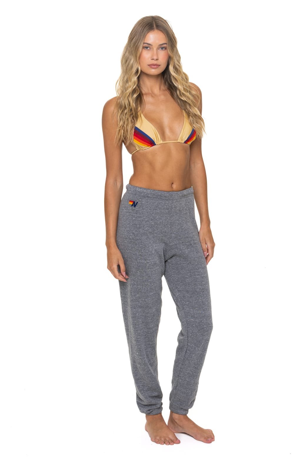 5 STRIPE SWEATPANTS - HEATHER GREY // GREY - 图片 3
