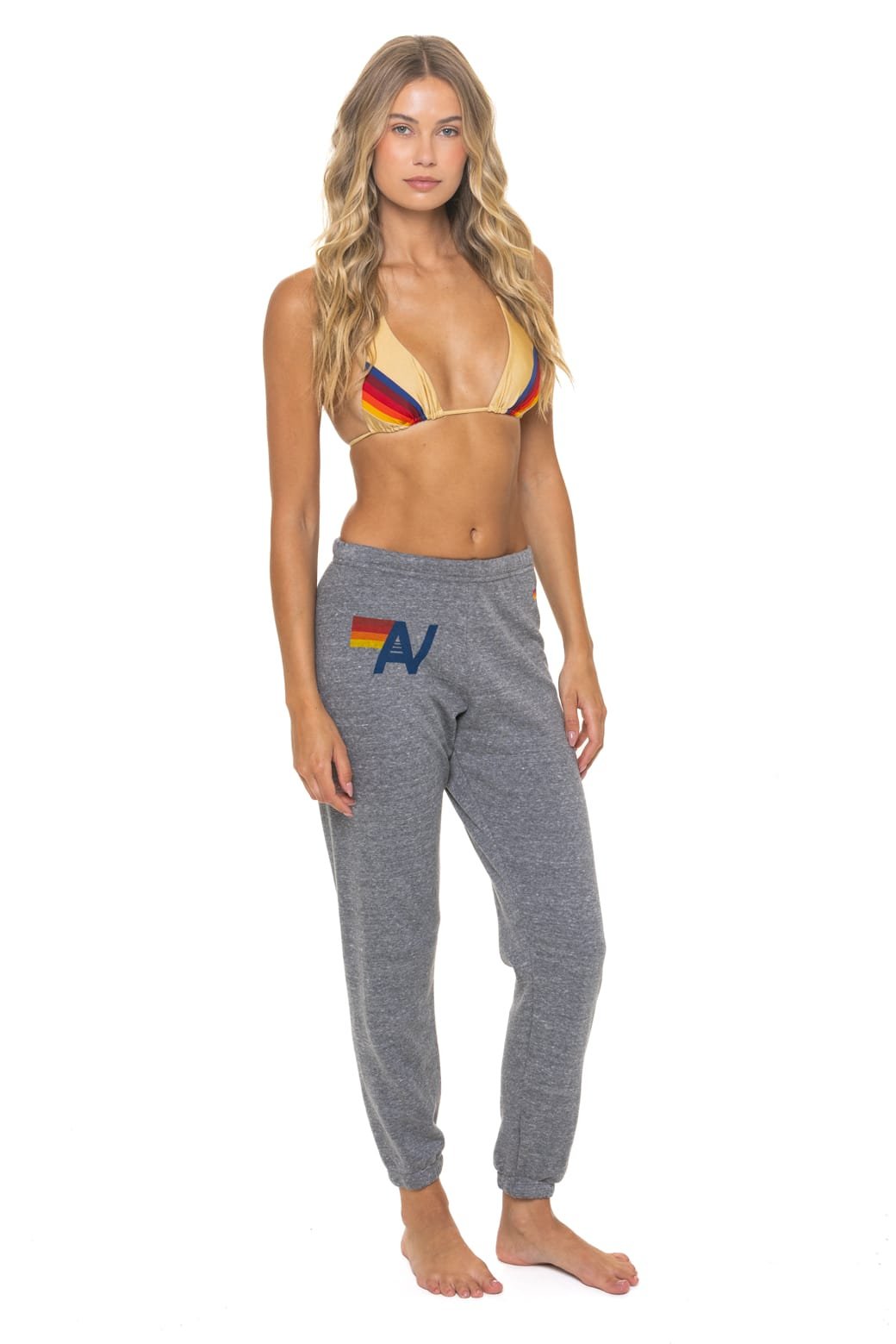 Alternative view of LOGO SWEATPANTS - HEATHER GREY